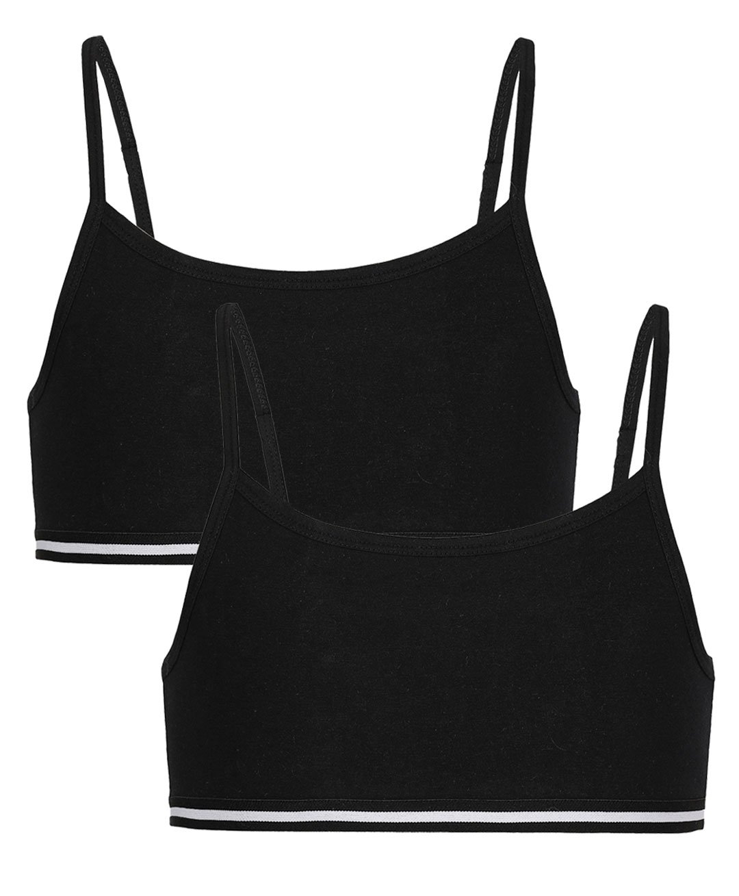 Charm n Cherish Pack Of 2 Bottom Taped Beginners Bra - Black-picture-33