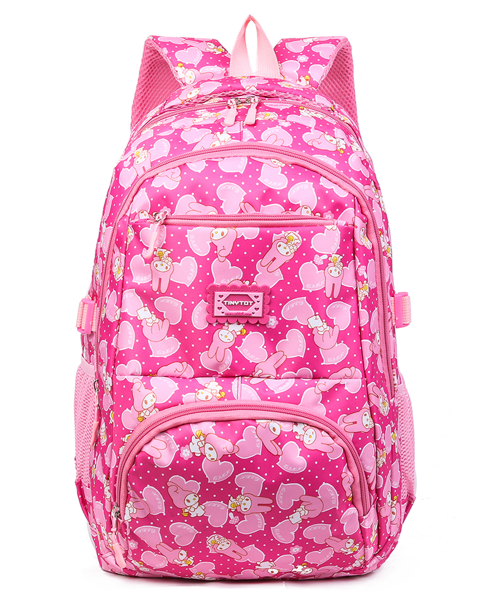 Tinytot 26 Litre Stylish & Trendy Water Resistant High Storage Backpack Pink - 18 Inch-image-34