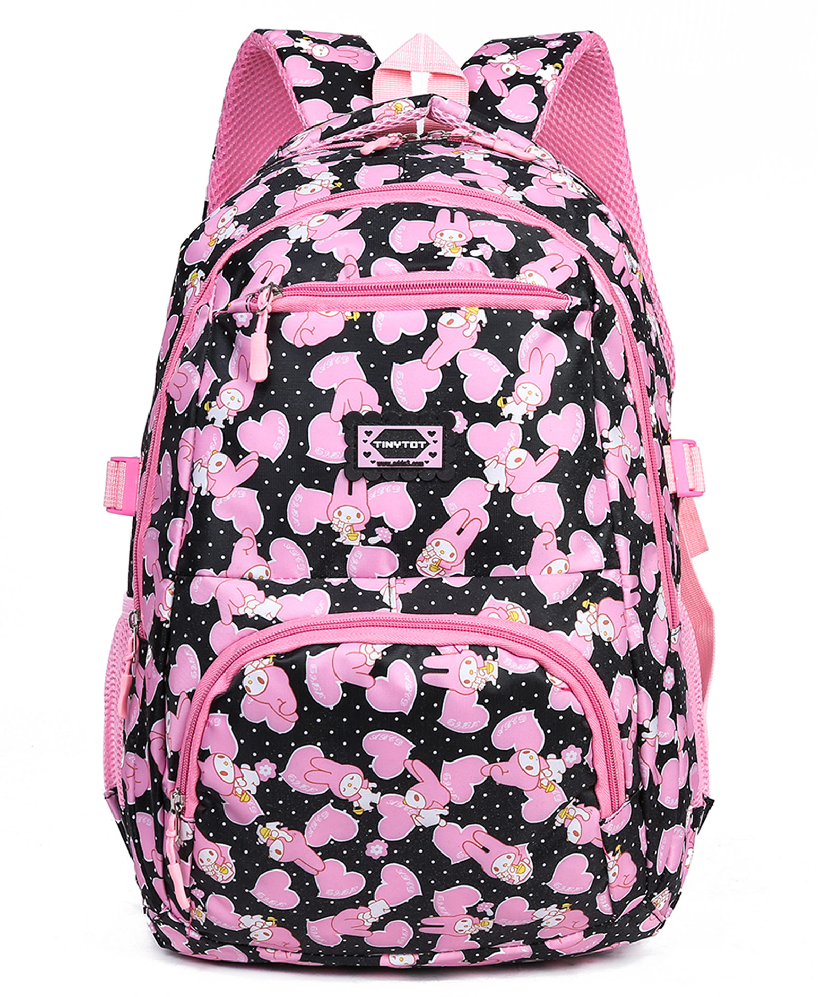 Tinytot 26 Litre Stylish & Trendy Water Resistant High Storage Backpack Black - 18 Inch-picture-47