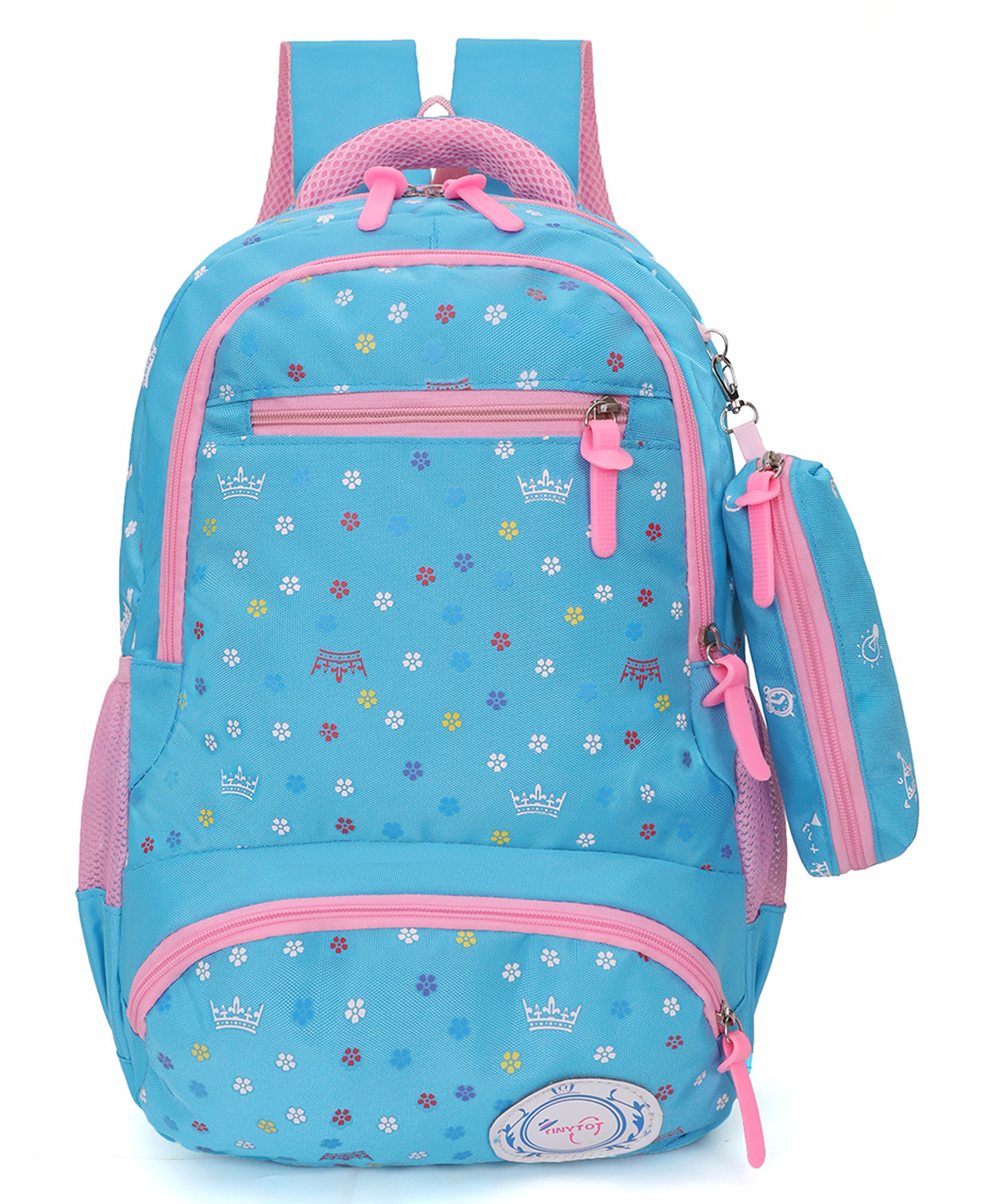 Tinytot 26 Litre Stylish & Trendy Water Resistant Trolley Style Backpack - 18 Inches-picture-45