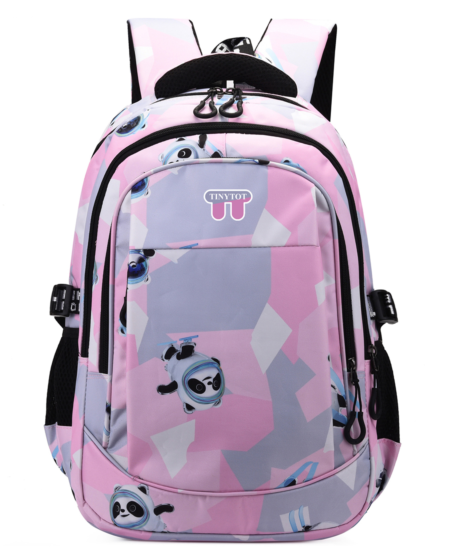 Tinytot 26 Litre Stylish & Trendy Water Resistant Hi Storage School Collage Travel Backpack Bag Pink - 18 Inch-image-33