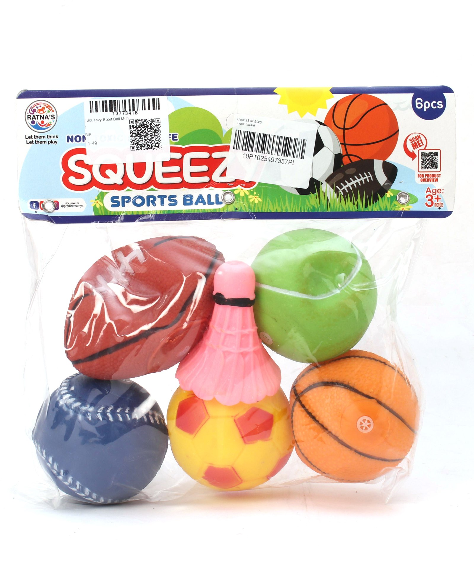 Ratnas Squeezy Sport Balls - Multicolour-image-28