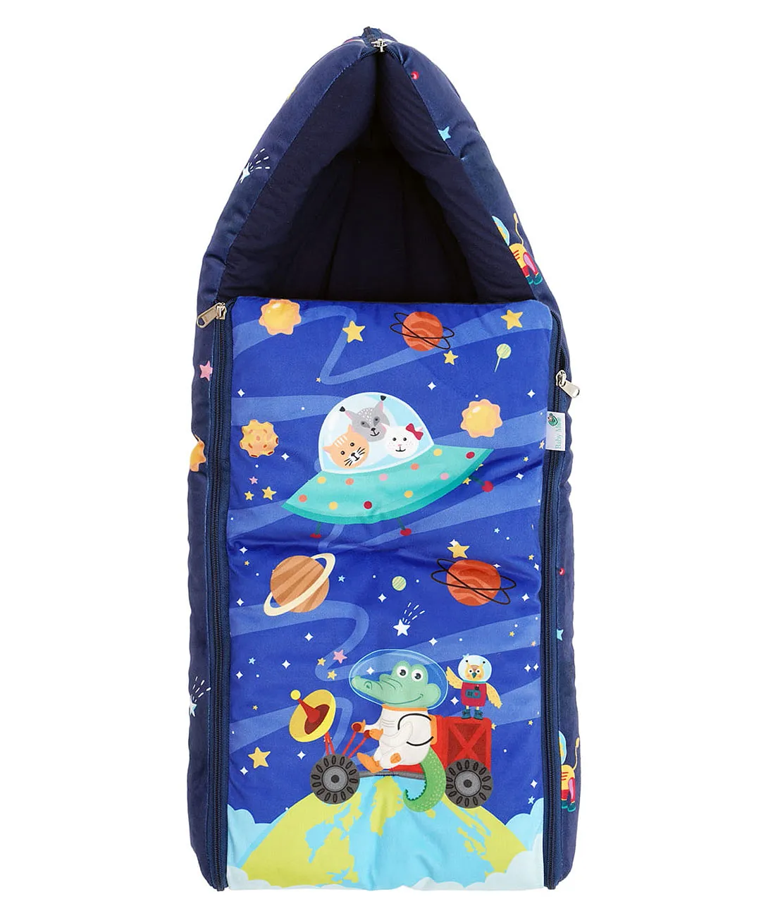 Baby Moo Space Premium Carry Nest Velvet With Hosiery Lining Sleeping Bag Blue Online in India Buy at Best Price from FirstCry 13780822