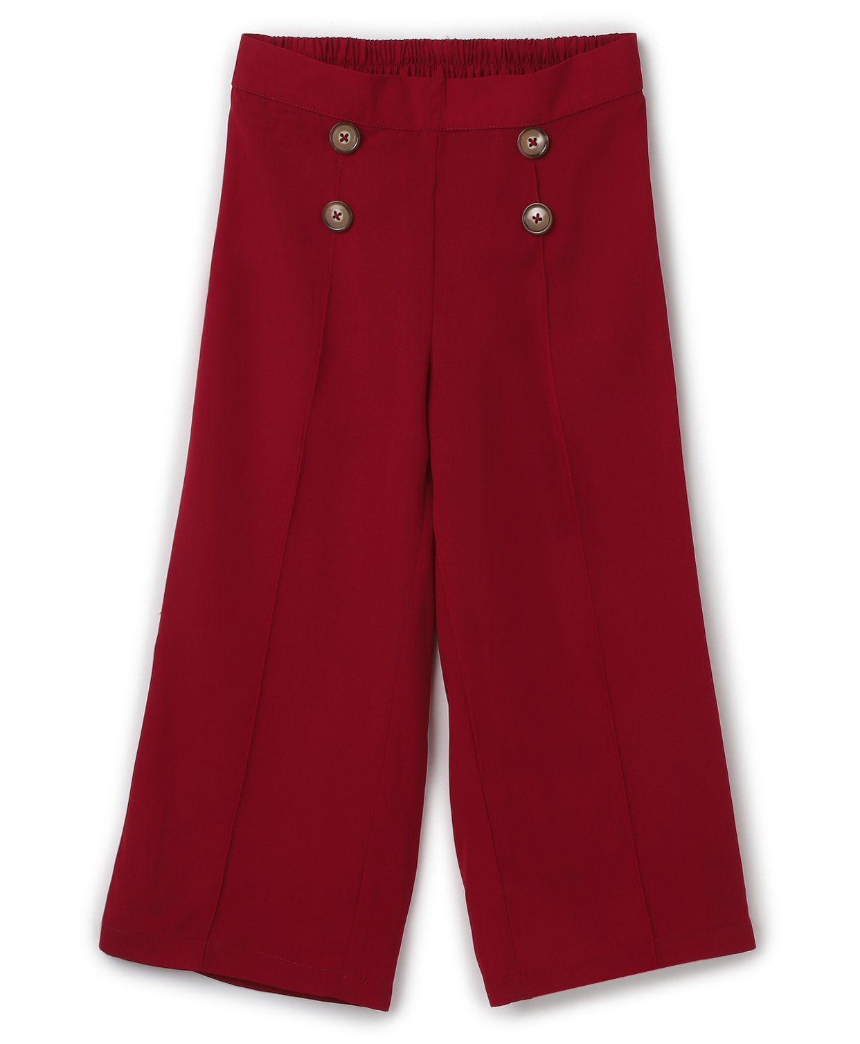 Chuppan Chupai Button Detail Palazzo - Maroon-picture-15