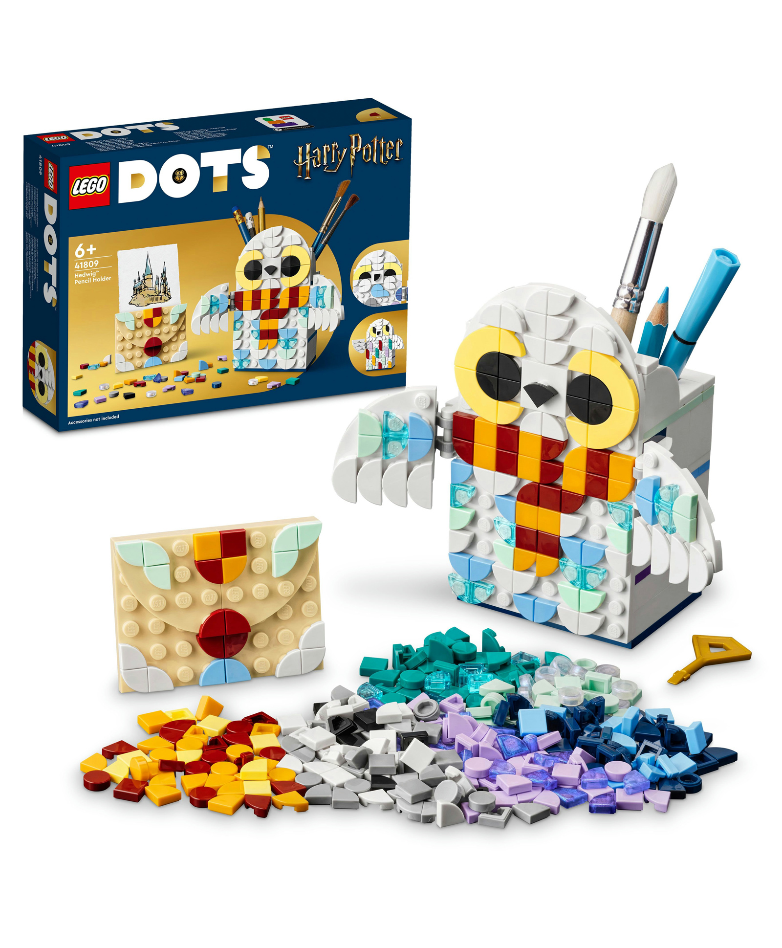 LEGO DOTS Hedwig Pencil Holder DIY Craft Kit 518 Pieces- 41809-image-46