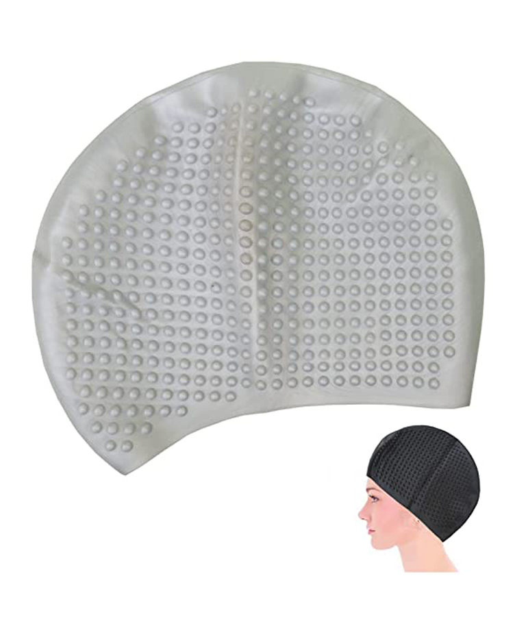 BitFeex Durable Silicone Swimming Cap -  (Color May Vary)-image-18