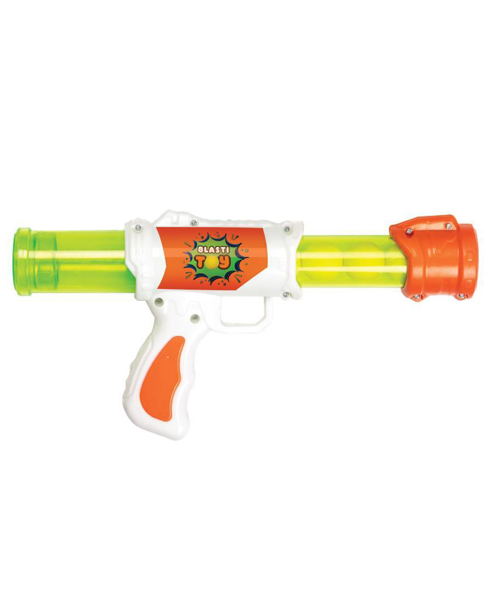 BitFeex Blaster Soft Bullet gun for kids with 20 Feet Range & 5 Bullets - Green & Orange-image-47