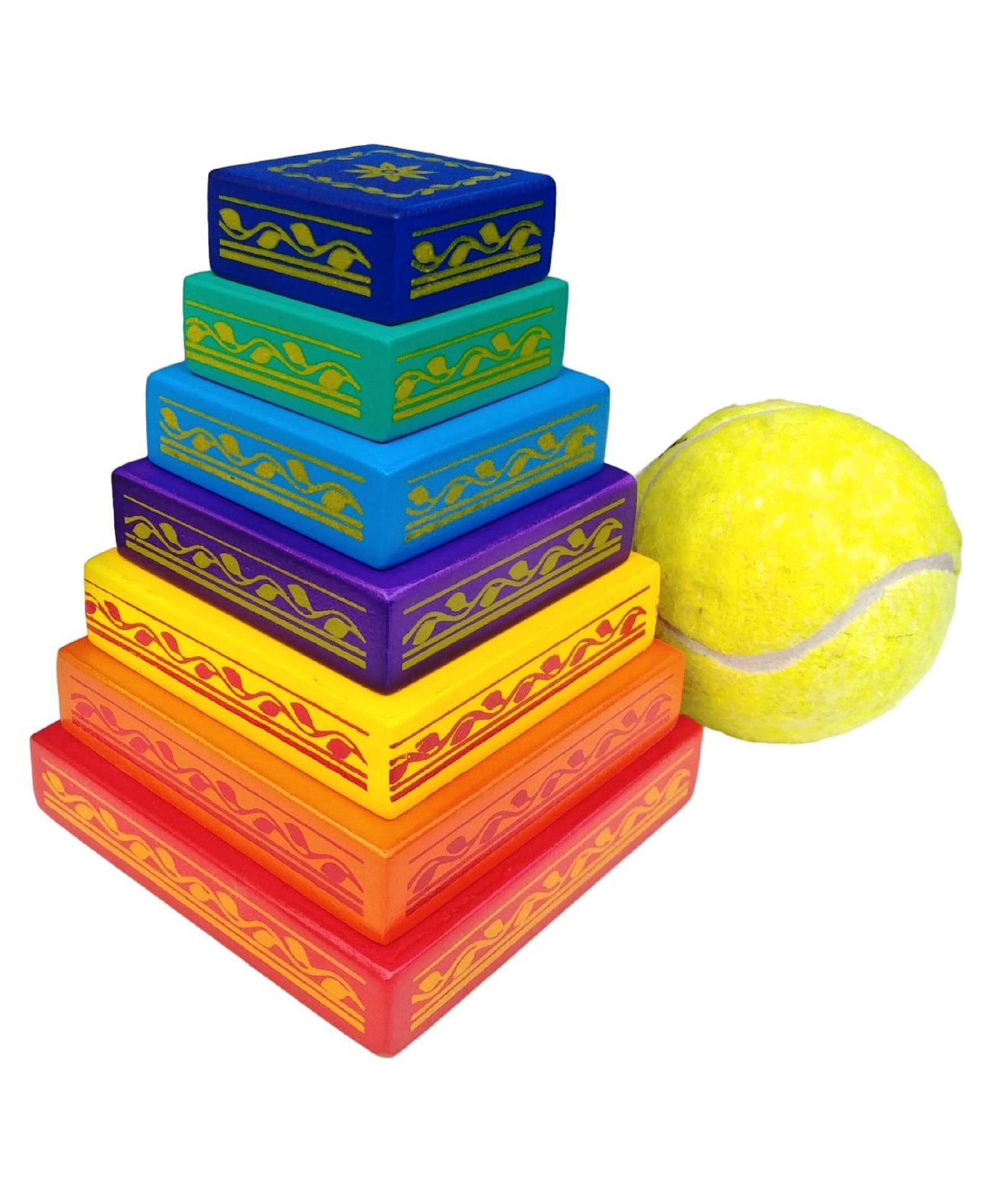 Gyanotoy Wooden Lagori Pitthu game - Multicolor-picture-18