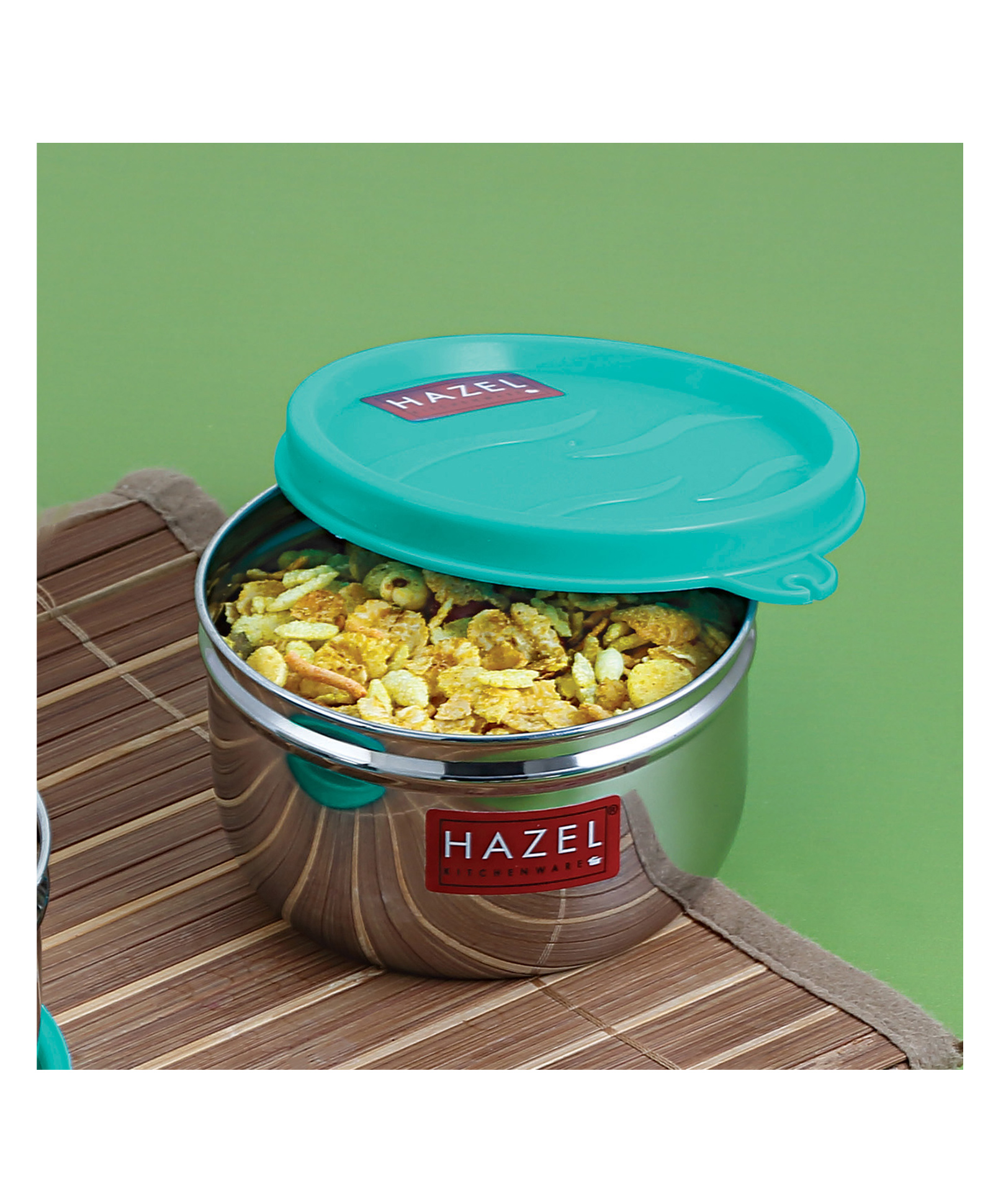 HAZEL Stainless Steel Air Tight Containers for Tiffin Box With Leak Proof for Kitchen 250 ML - Silver-picture-29