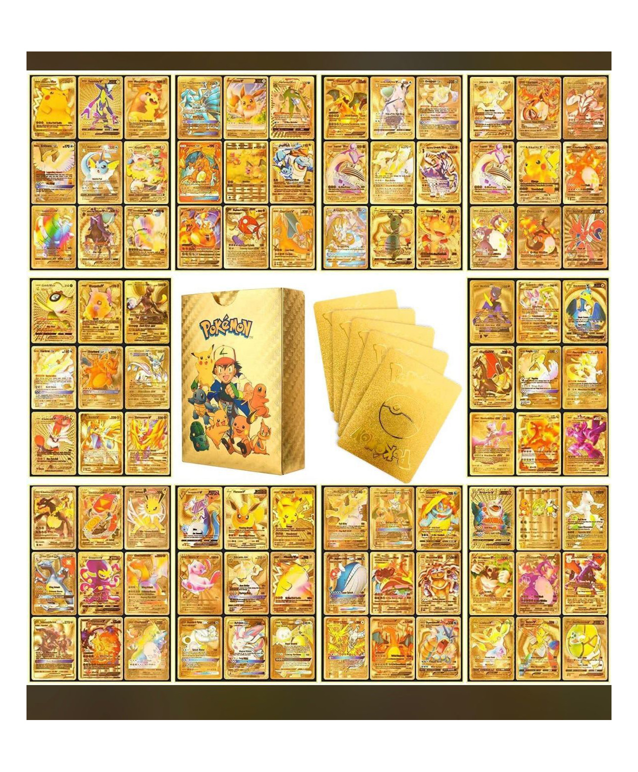 ADKD Golden Pokemon  Card Game - Pack of 55 Cards (Card Design May Vary)-picture-13