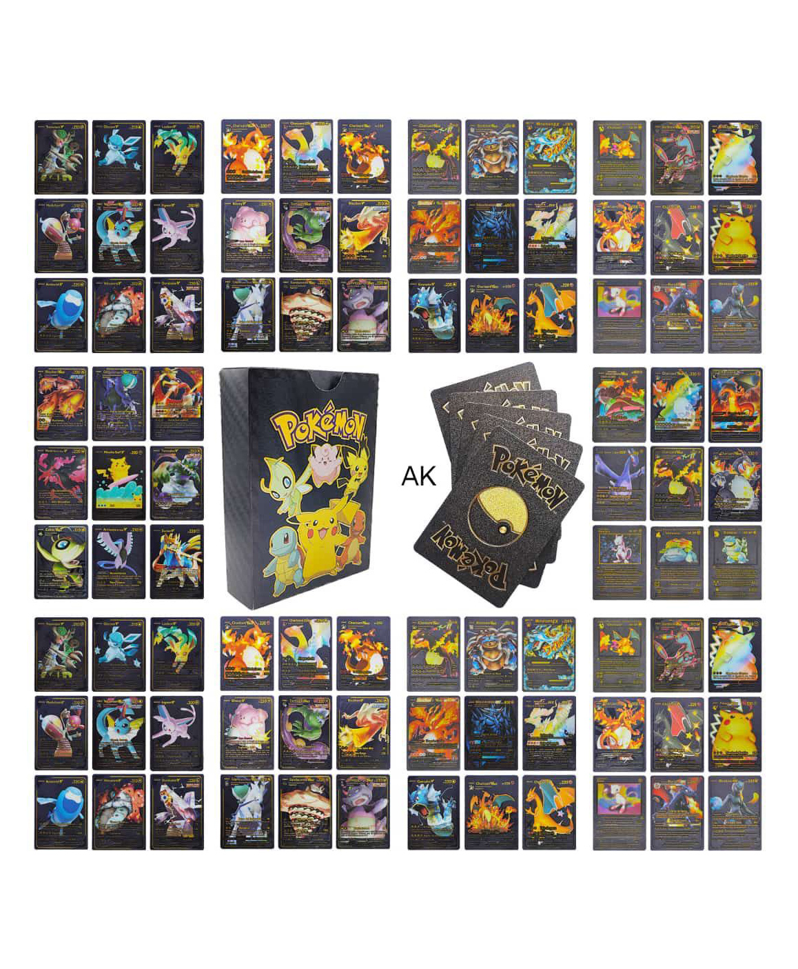 ADKD Black Pokemon Card Game - Pack of 55 Cards (Card Design May Vary)-picture-25