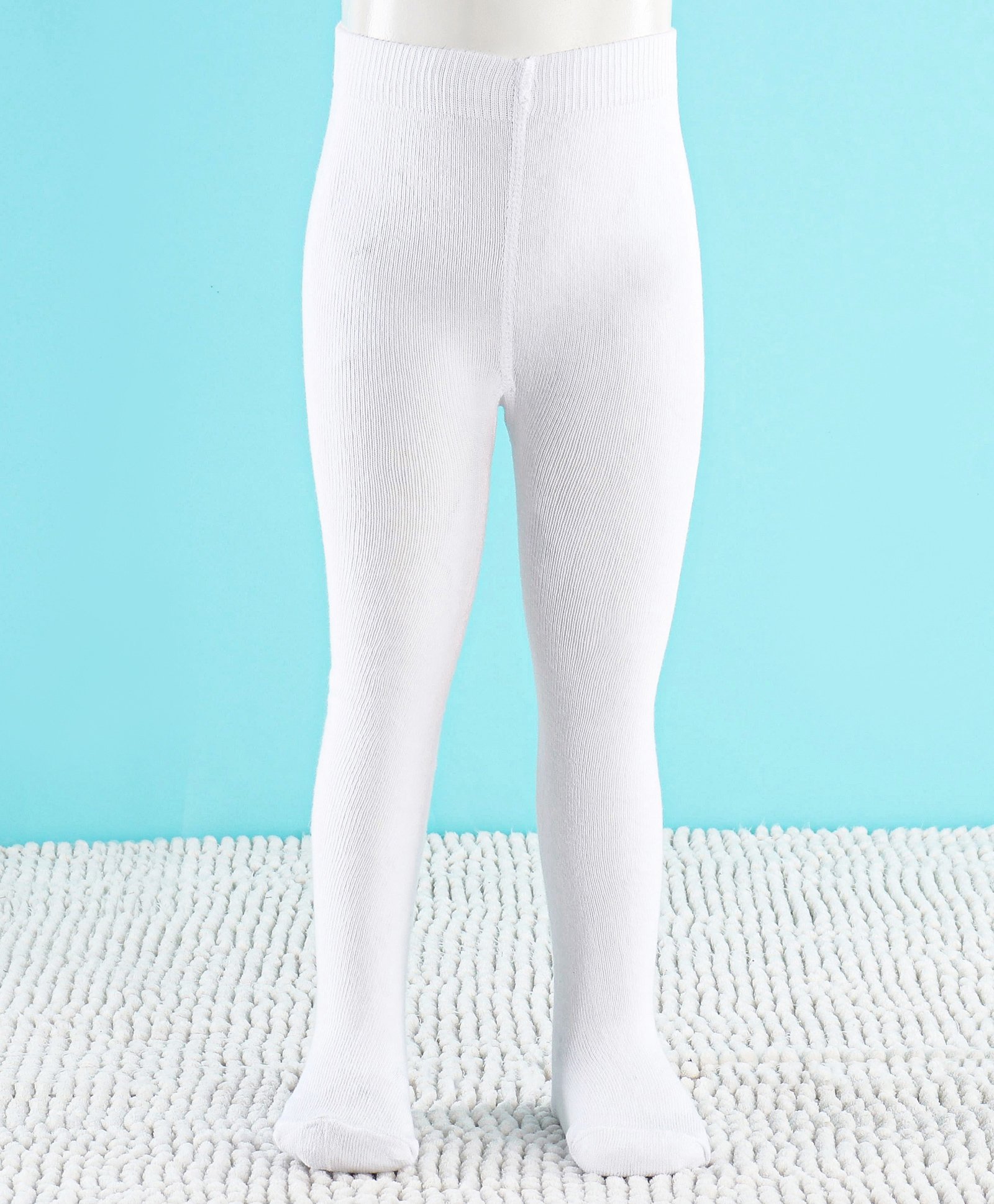 cute walk by babyhug Cutewalk by Babyhug Non Terry Footed Anti-Bacterial Solid Tights - White-picture-12