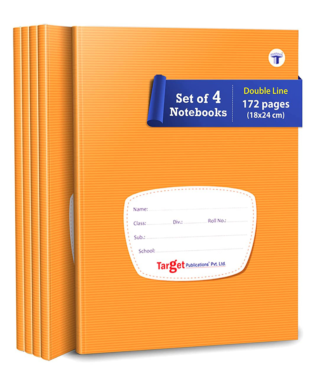 Target Publications Double Line Notebooks Pack of 4 Books - 172 Pages Each-image-33