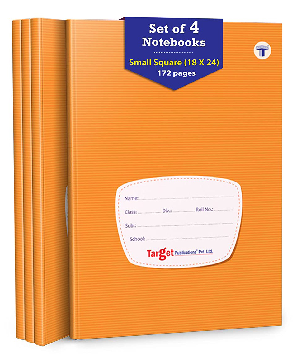 targetpublications Target Publications Small Square Maths Notebooks Pack of 4 -  172 Pages Each-picture-15