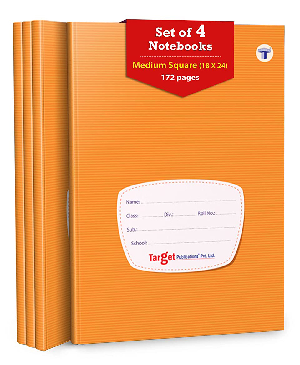 Target Publications Medium Square Maths Notebooks Pack of 4 - 172 Pages Each-image-34