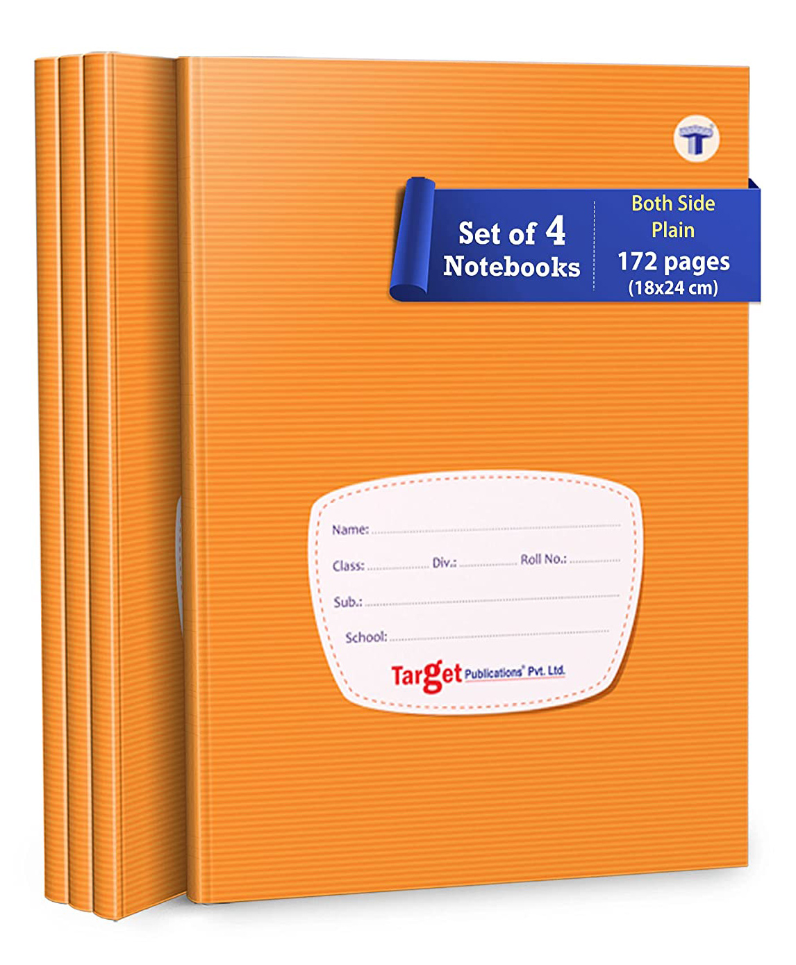 Target Publications Both Sides Blank Small Notebooks Pack of 4 - 172 Pages Each-image-43