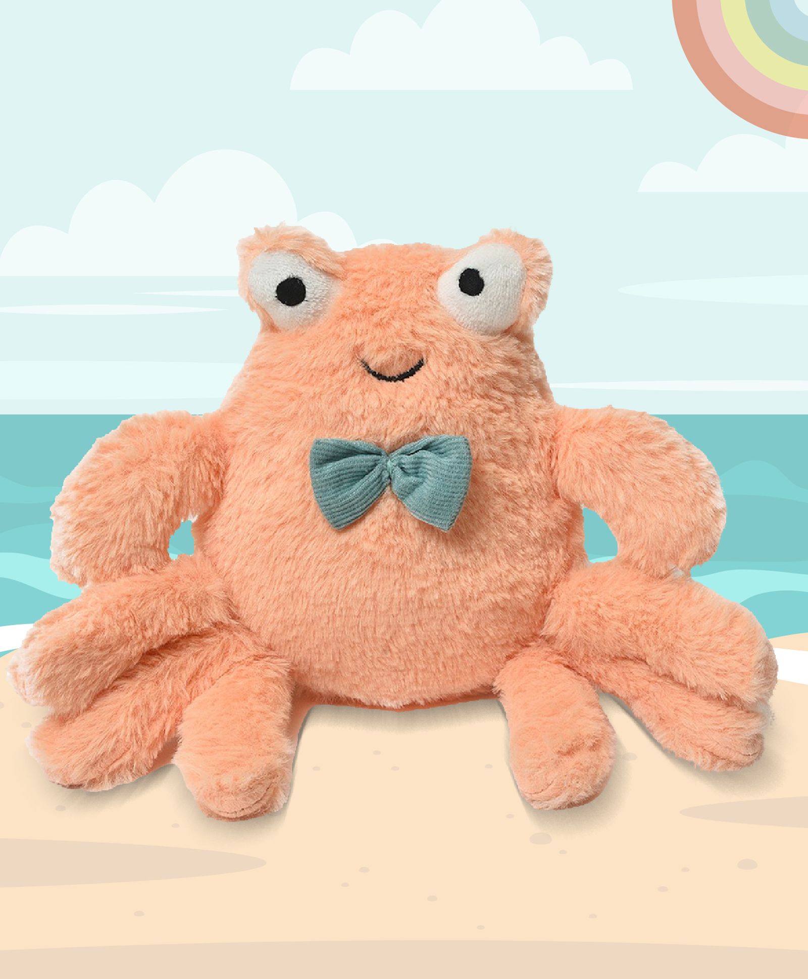 Mi Arcus Jack Soft Toy Peach - Length 17 cm-picture-24