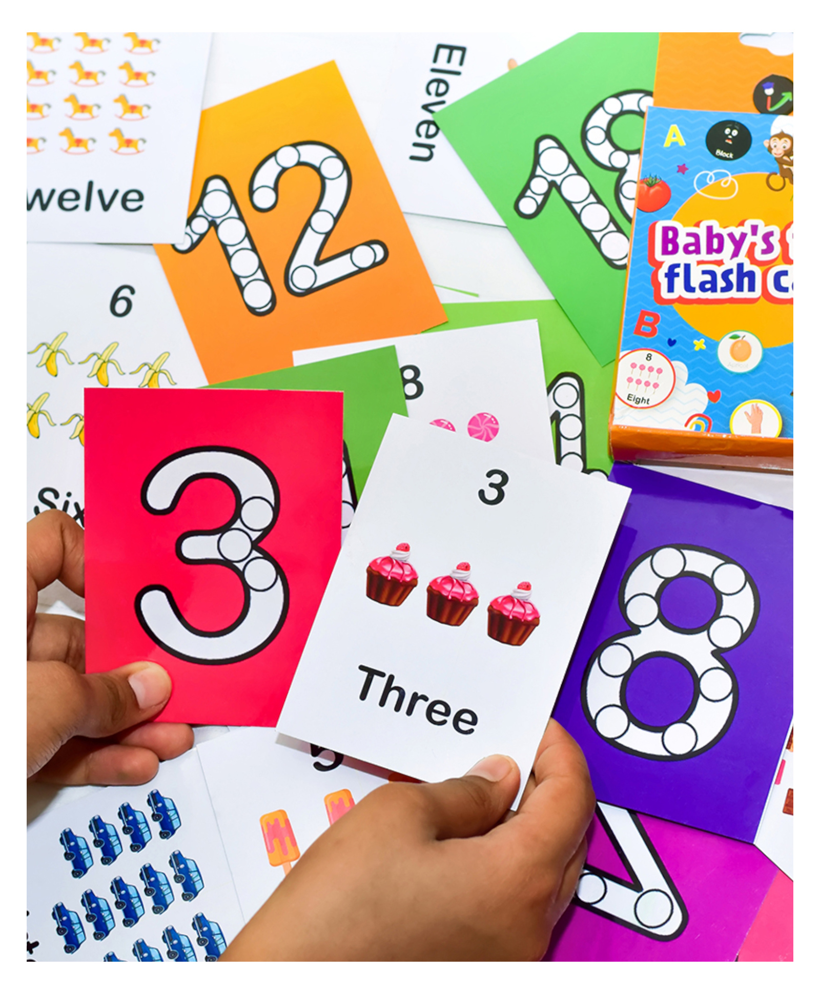 ilearnngrow Babys First Numbers 48 Flash Cards- Multicolor-image-21