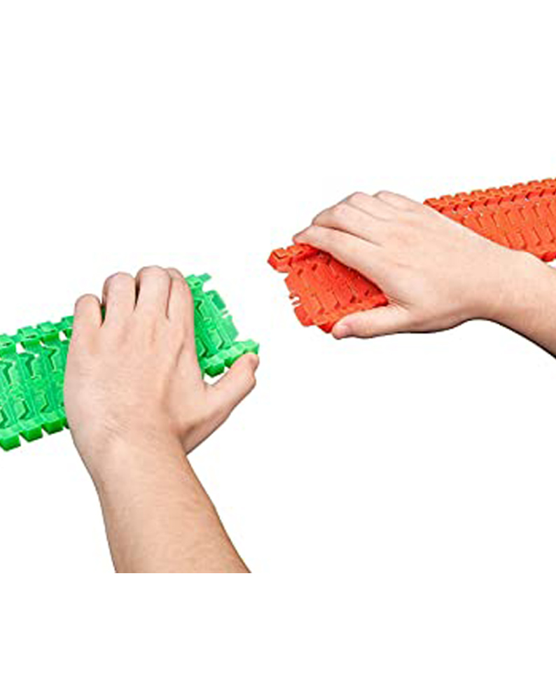 AKN TOYS 11 Feet Long Flexible Tracks - 220 Pieces-picture-40