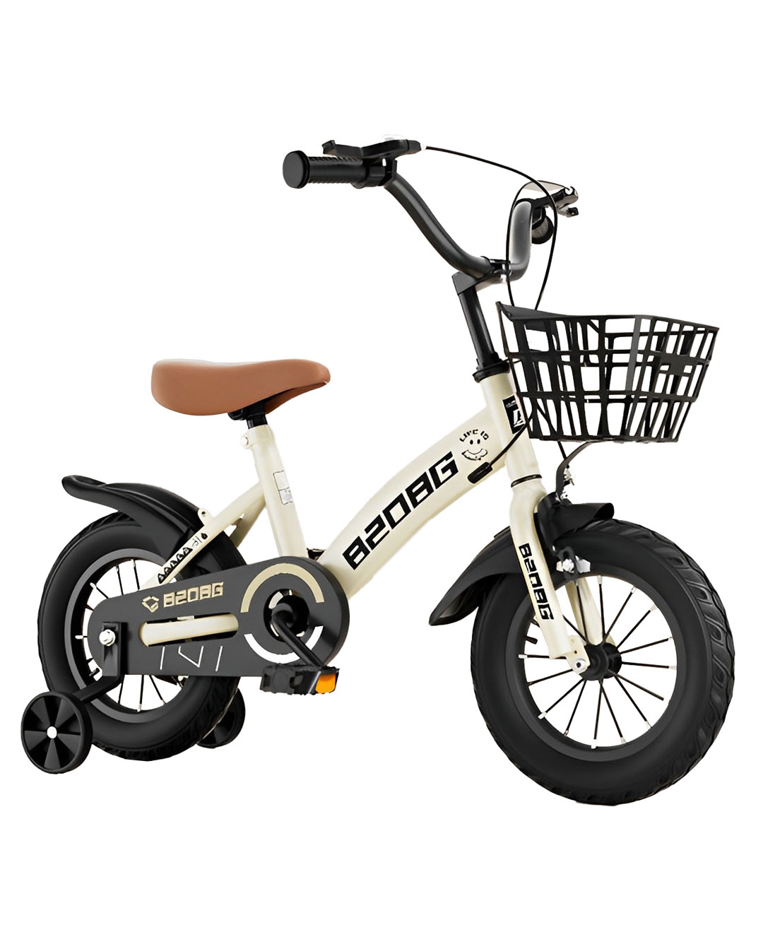 SYGA Children's Light Bicycle Magnesium Alloy Off White- 14 Inches-image-31