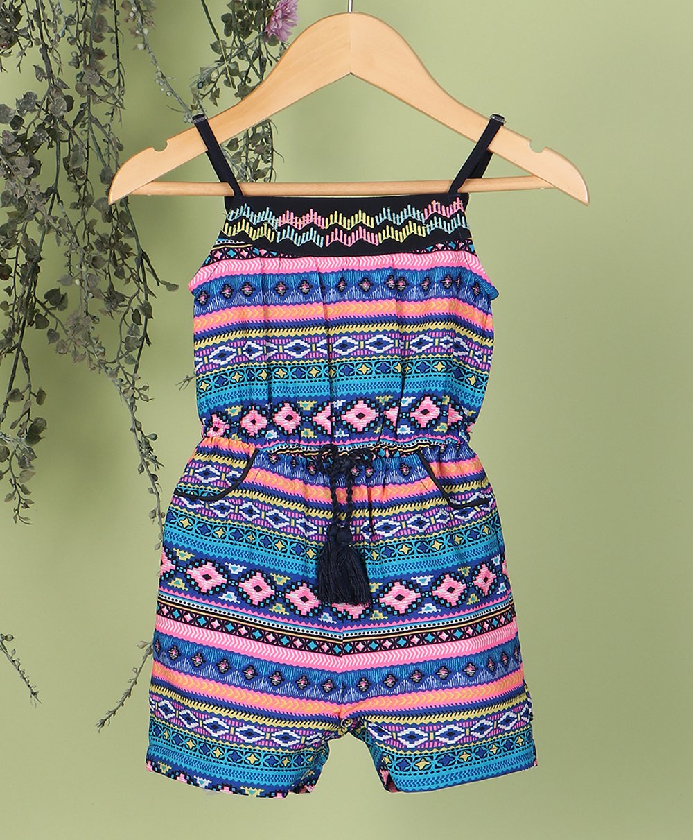 nautinati Nauti Nati Sleeveless Block Motif Printed Jumpsuit - Blue-picture-14