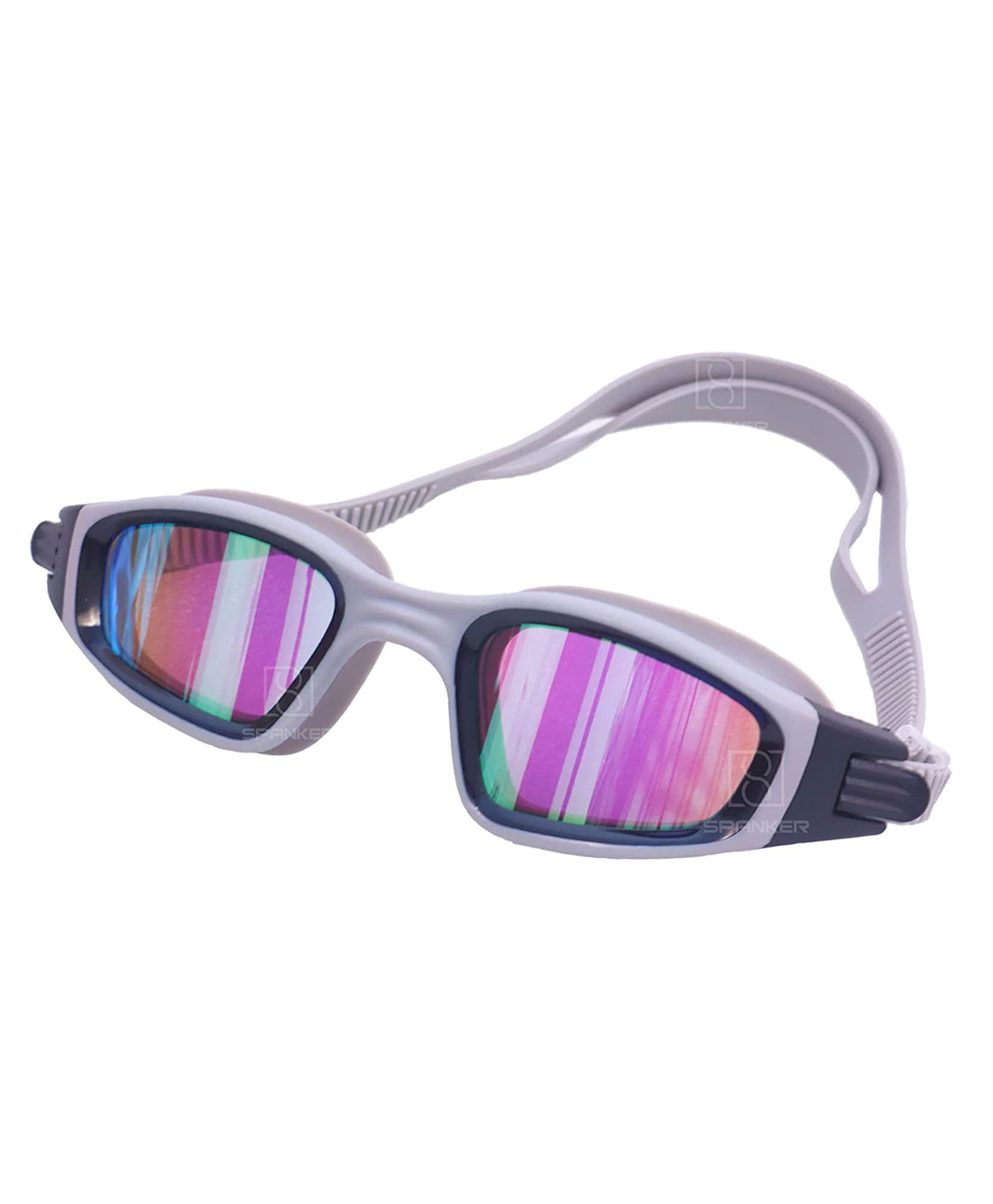 Toyshine Professional Anti Fog No Leaking UV Protection Wide View Swim Goggles - Grey-image-9