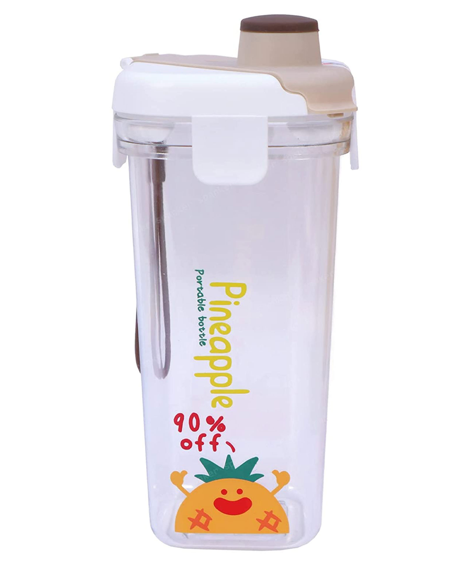 spanker Toyshine Tritan Cup Water Bottle Tumbler Spill Proof Lid Straw BPA Free for Kids School and Office Soft Handle Grip - Drinkware  500 ml-picture-17