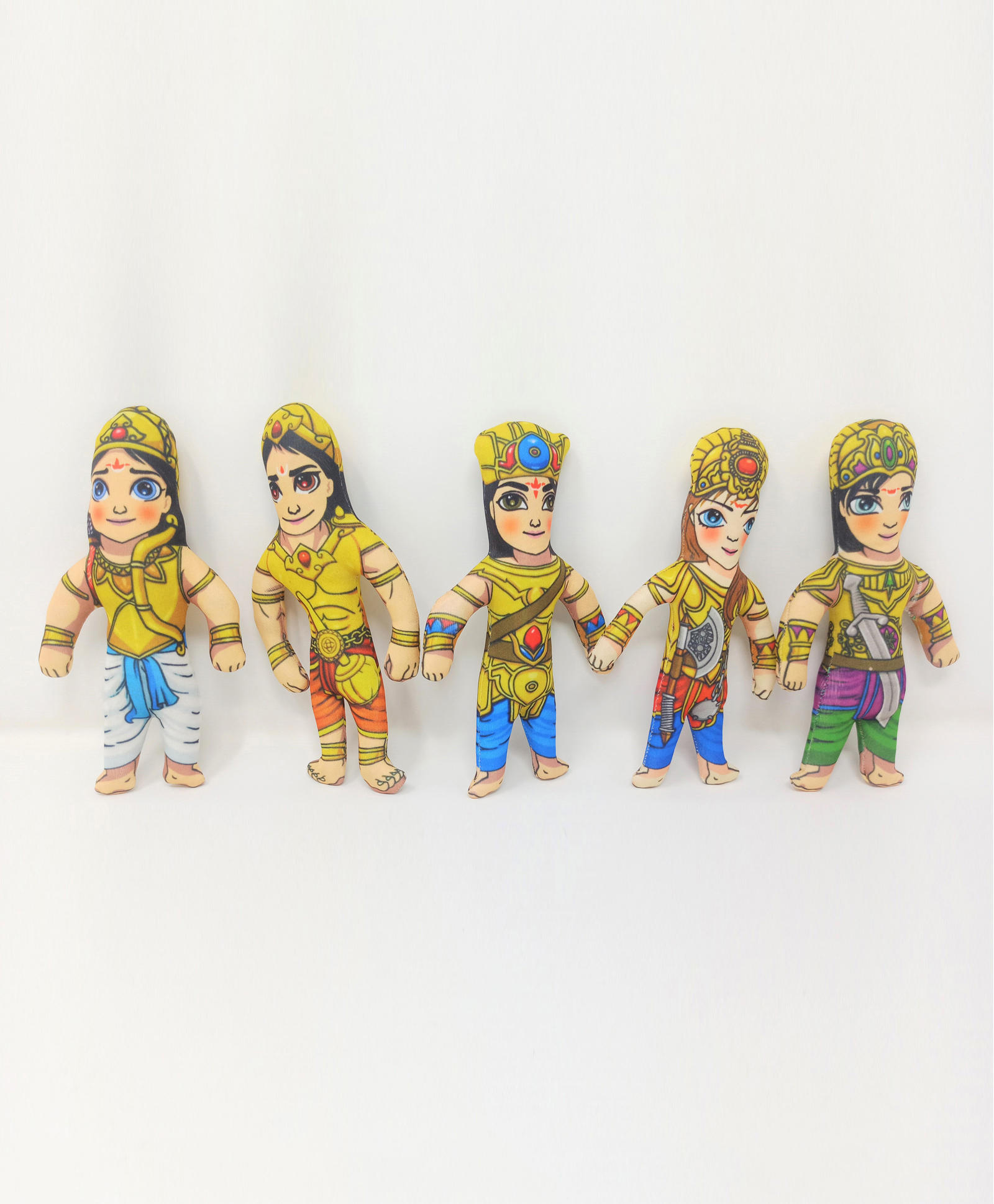 A&A Kreative Box Paanch Pandava the Five Warriors Story Telling Room Decor - Multicolor-image-48