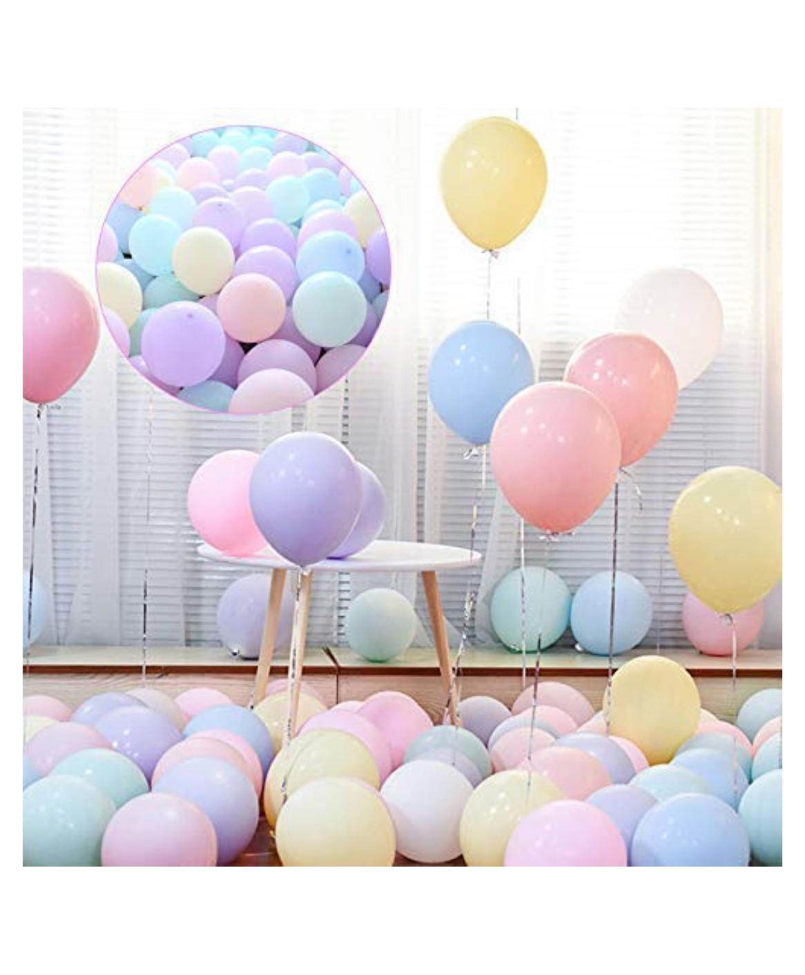Bubble Trouble Pastel Colored Rubber Balloons Pastel Party Decorations Multicolour -Pack Of 50-image-2