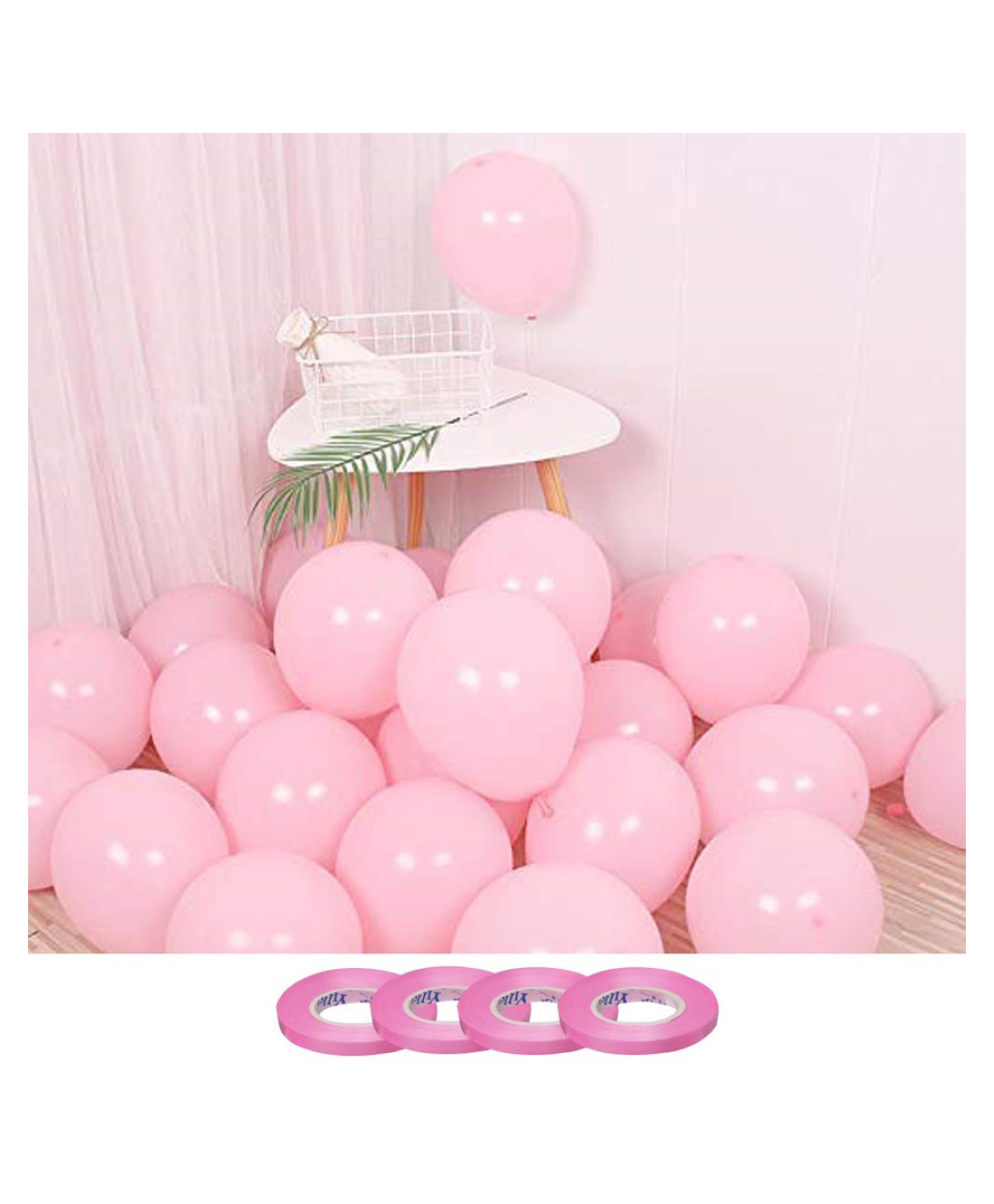 Bubble Trouble  Pastel Colored Balloons For Birthday Light Pink - Pack of 100-image-18
