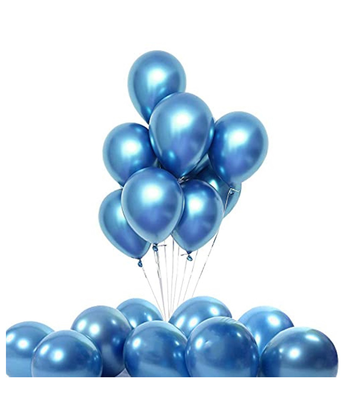 Bubble Trouble Party Balloons For Decoration Blue - Pack Of 50-image-33