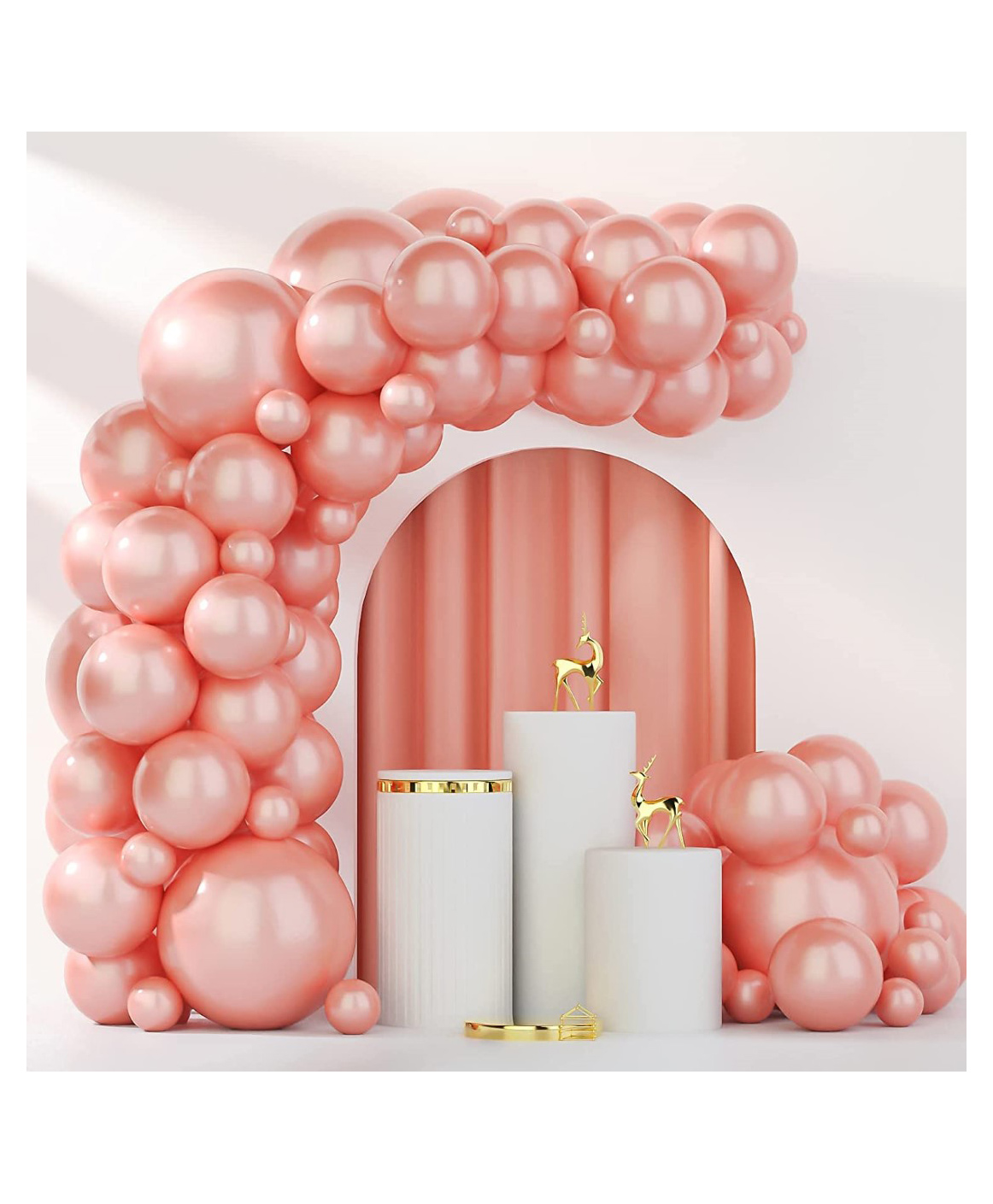Bubble Trouble Party Balloons For Decoration Rose Gold- Pack Of 50-image-43