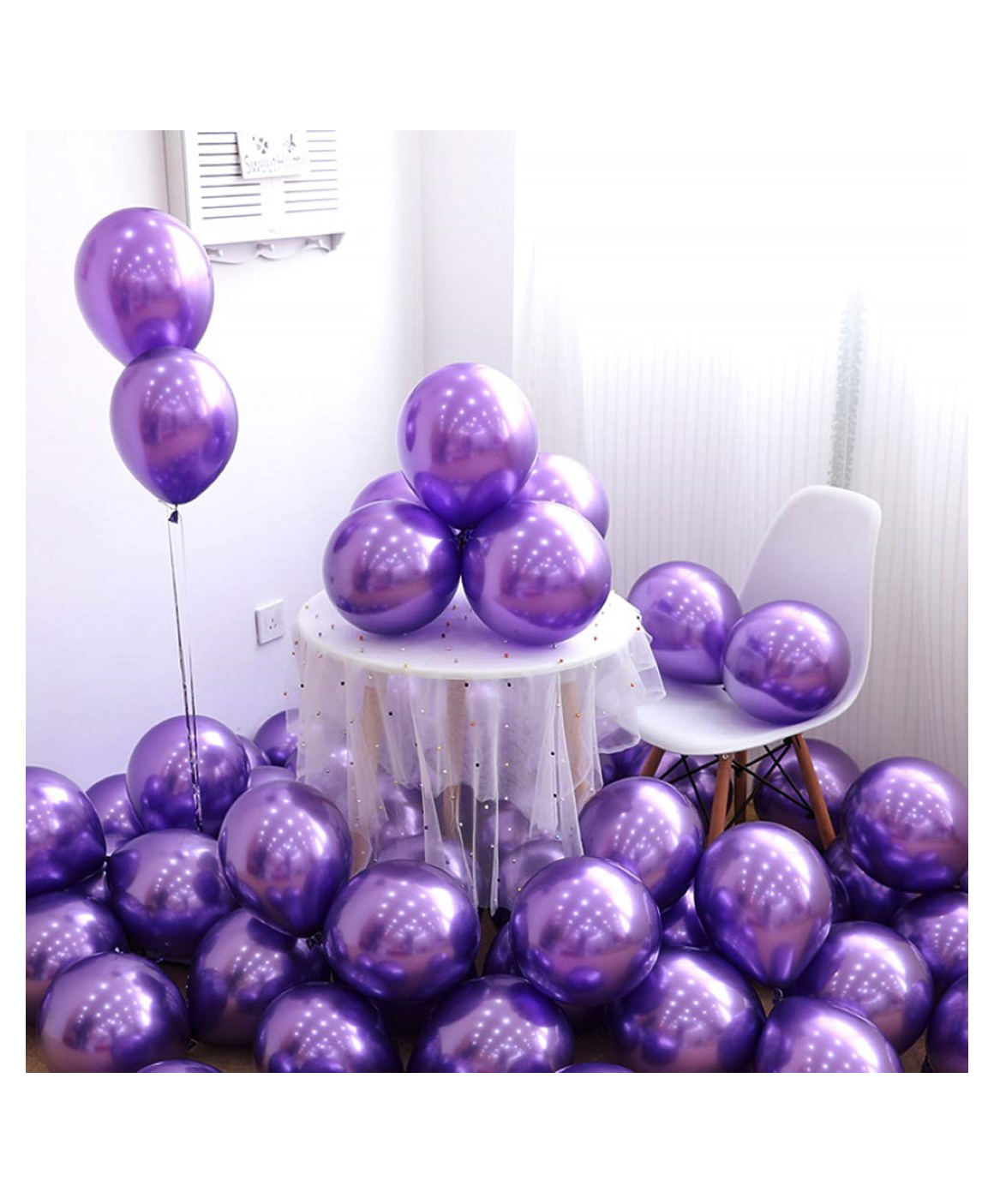 Bubble Trouble Metallic Balloon Pack of 200 - Purple-image-37
