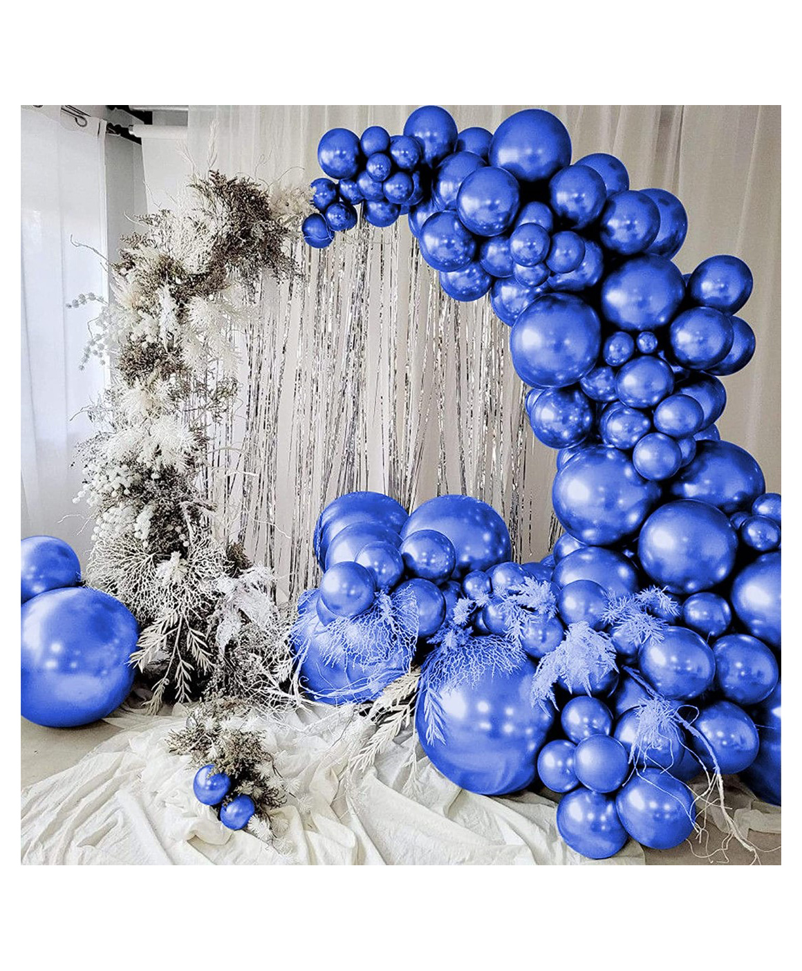 Bubble Trouble Blue Metallic Chrome Balloons With Shiny Surface For Birthdays - Pack of 50-image-47