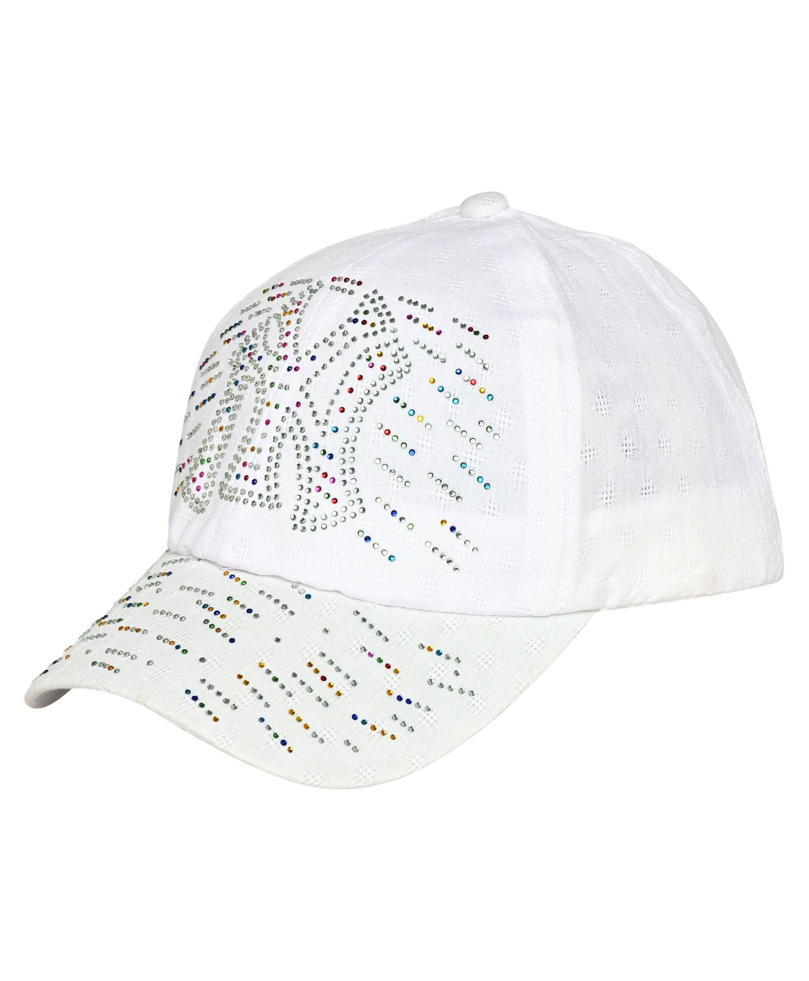 Kid-O-World NY Stone Embellished Cap - White-image-18