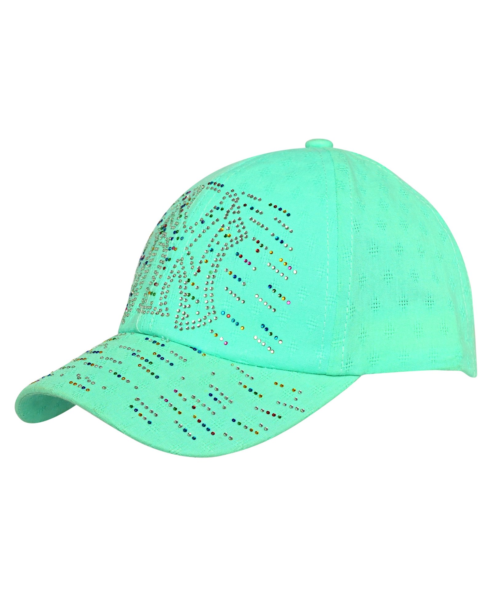 Kid-O-World NY Stone Embellished Cap - Green-image-39
