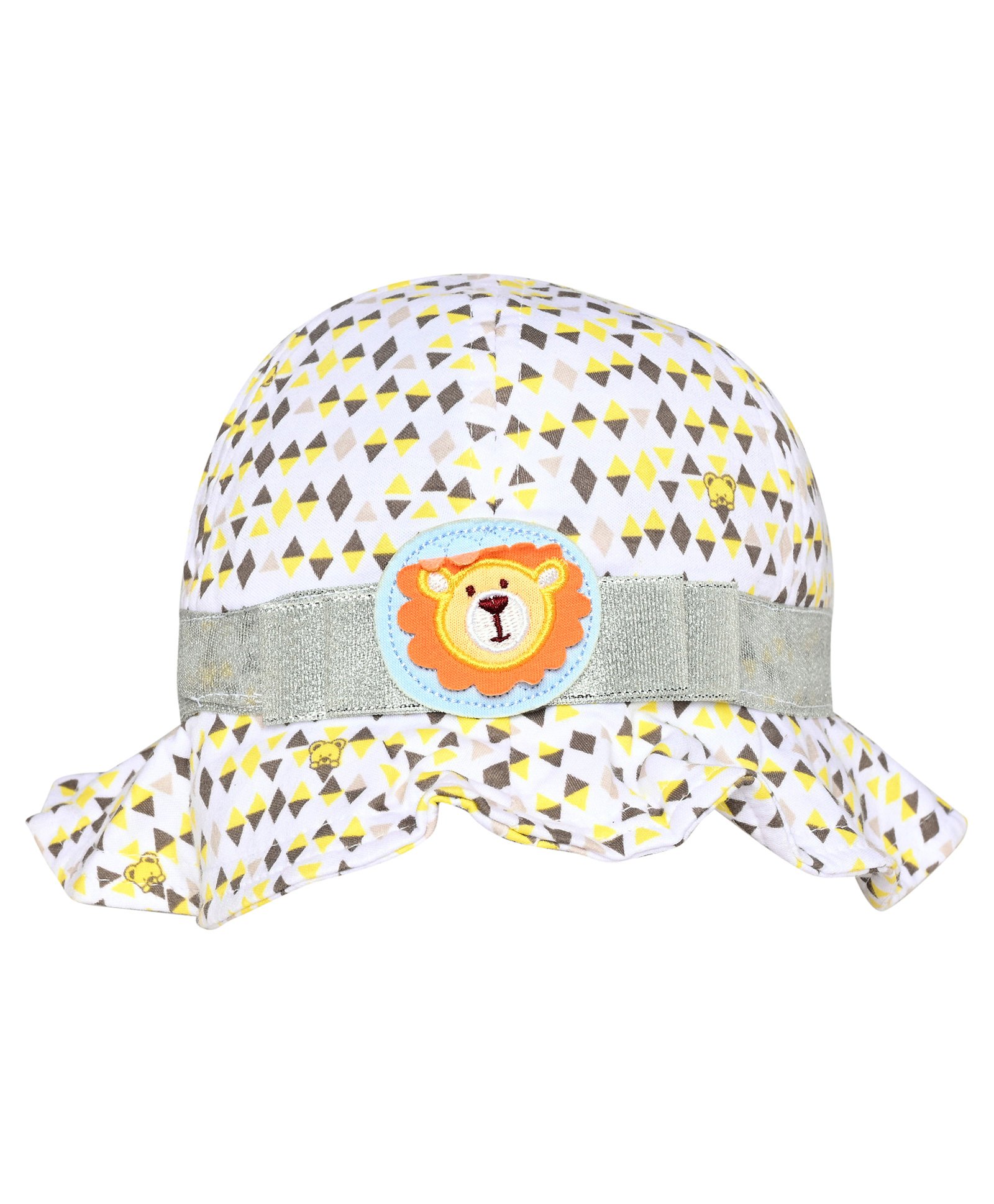 Kid-O-World Bear Patch Self Design Hat - Yellow-picture-13