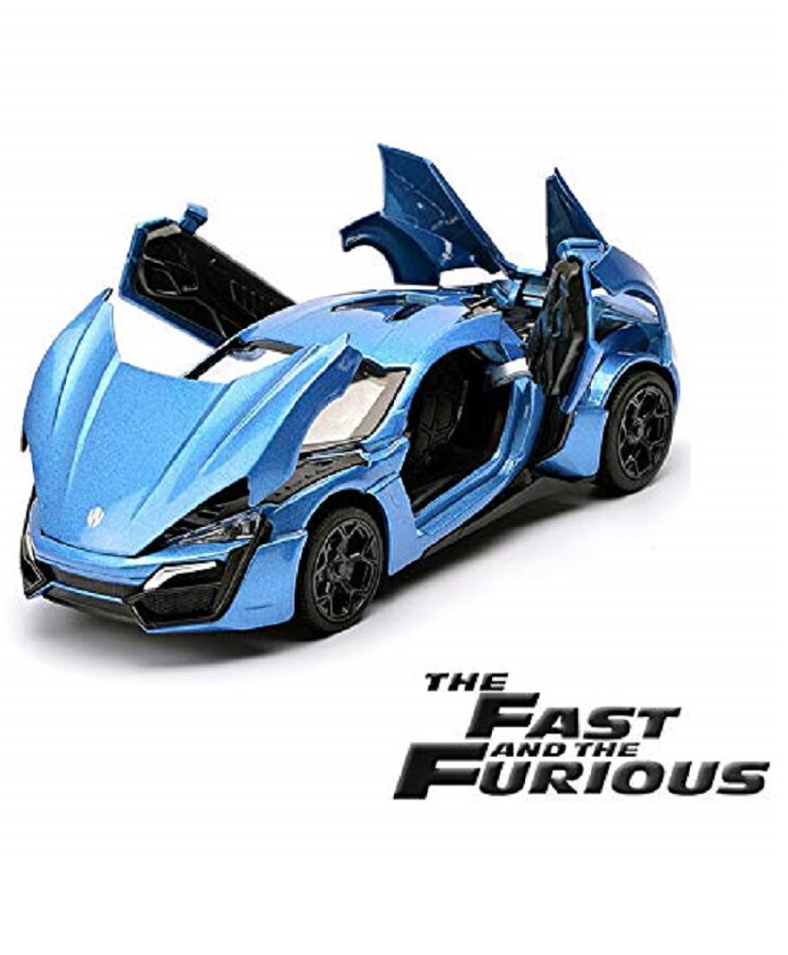 YAMAMA 1:32 Metal Lykan Hypersport Models Pull Back Alloy Die Cast Car - Blue-image-15