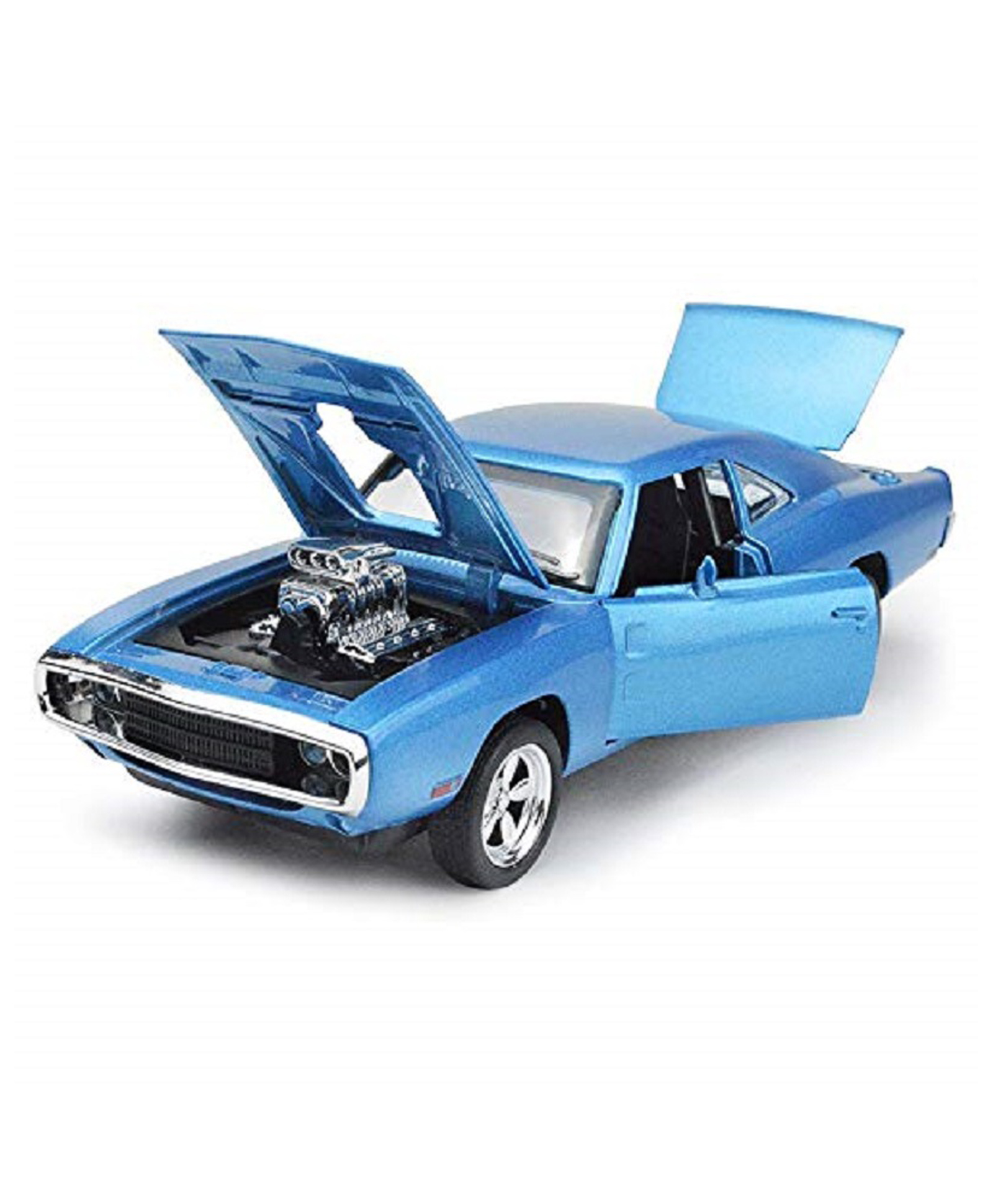 YAMAMA 1: 32 The Fast and The Furious Diecast Alloy Metal Dodge Charger model Classic Cars Toys - Blue-image-21