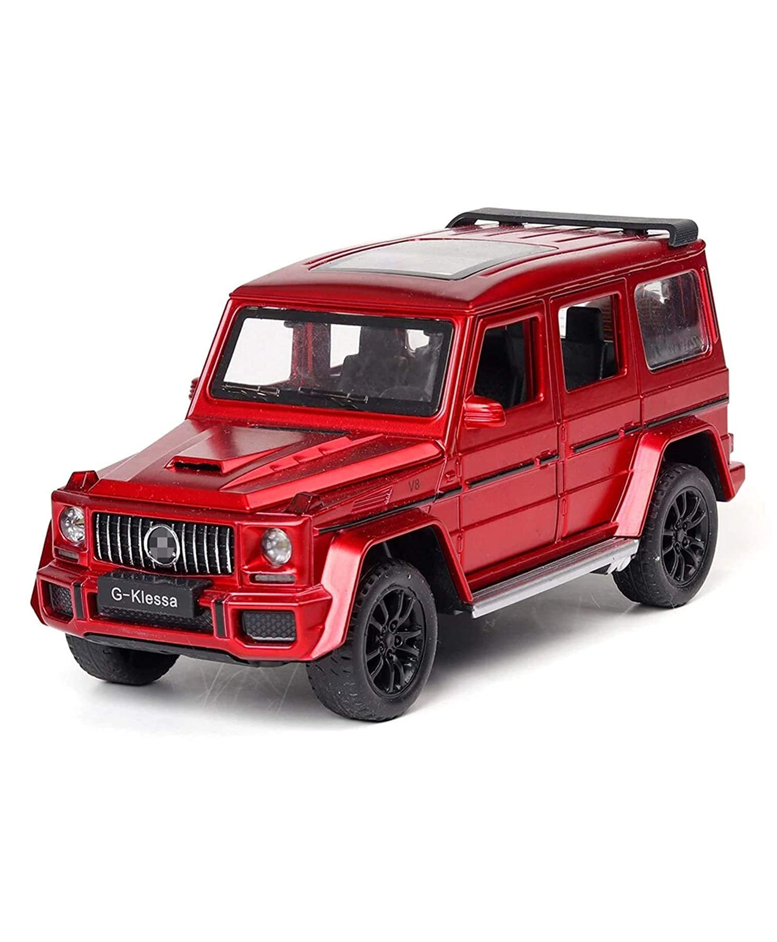 YAMAMA 1:32 AMG G65 Diecast Metal Pullback Toy car with Openable Doors & Light Music - Red-picture-11
