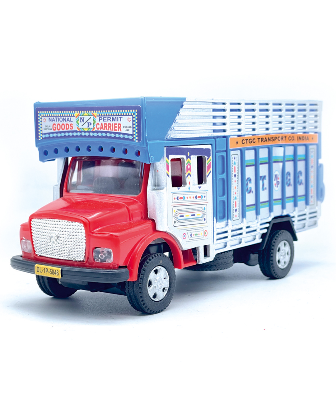 Centy Pull Back Action Public Toy Truck - Blue Red-picture-29