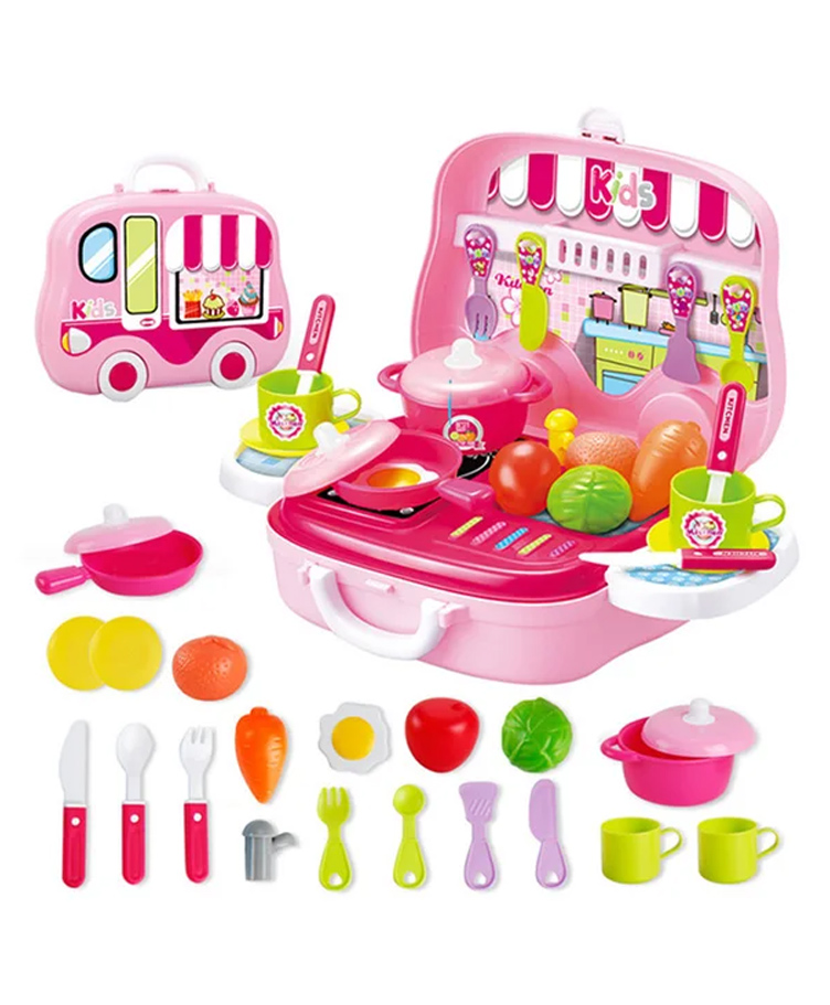 BitFeex Portable Kitchen Set Toy - Pink-image-36