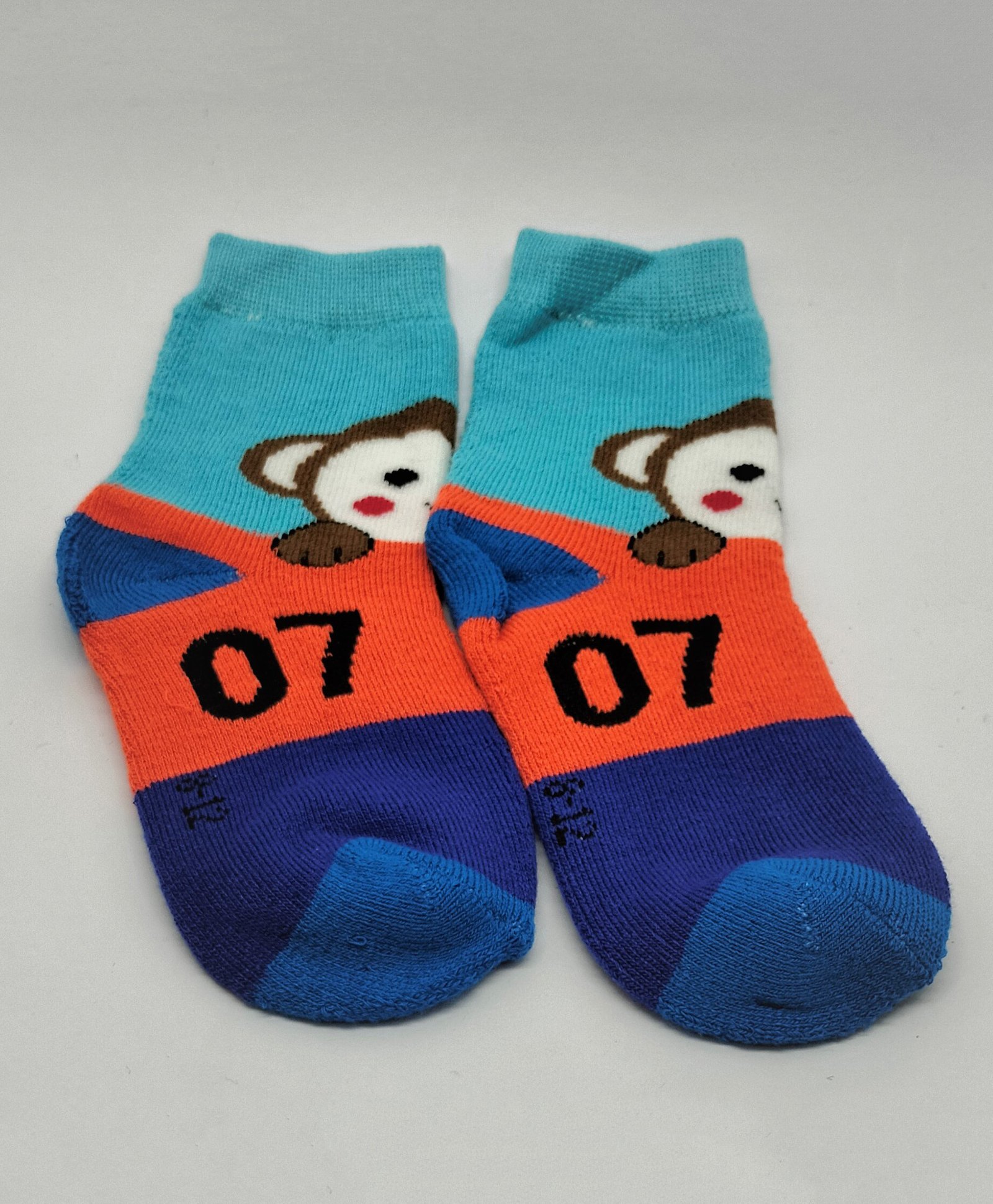 Kid-O-World Monkey Patch Design Socks -  Orange-picture-11