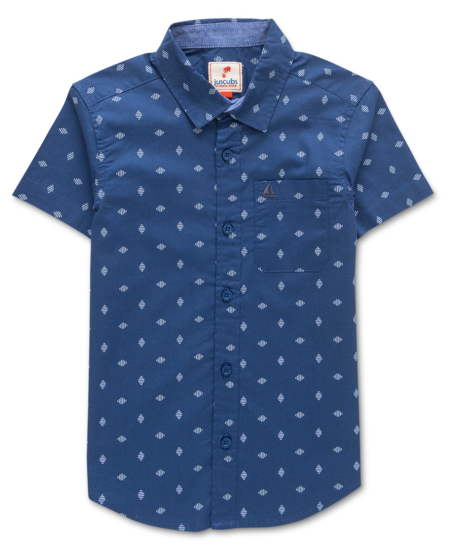 JusCubs Half Sleeves Abstract Printed Shirt - Navy Blue-image-28