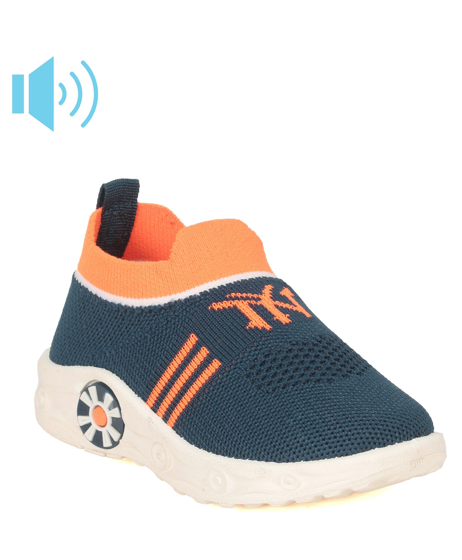 Lil Lollipop Solid Slip On Musical Shoes - Navy Blue-image-49