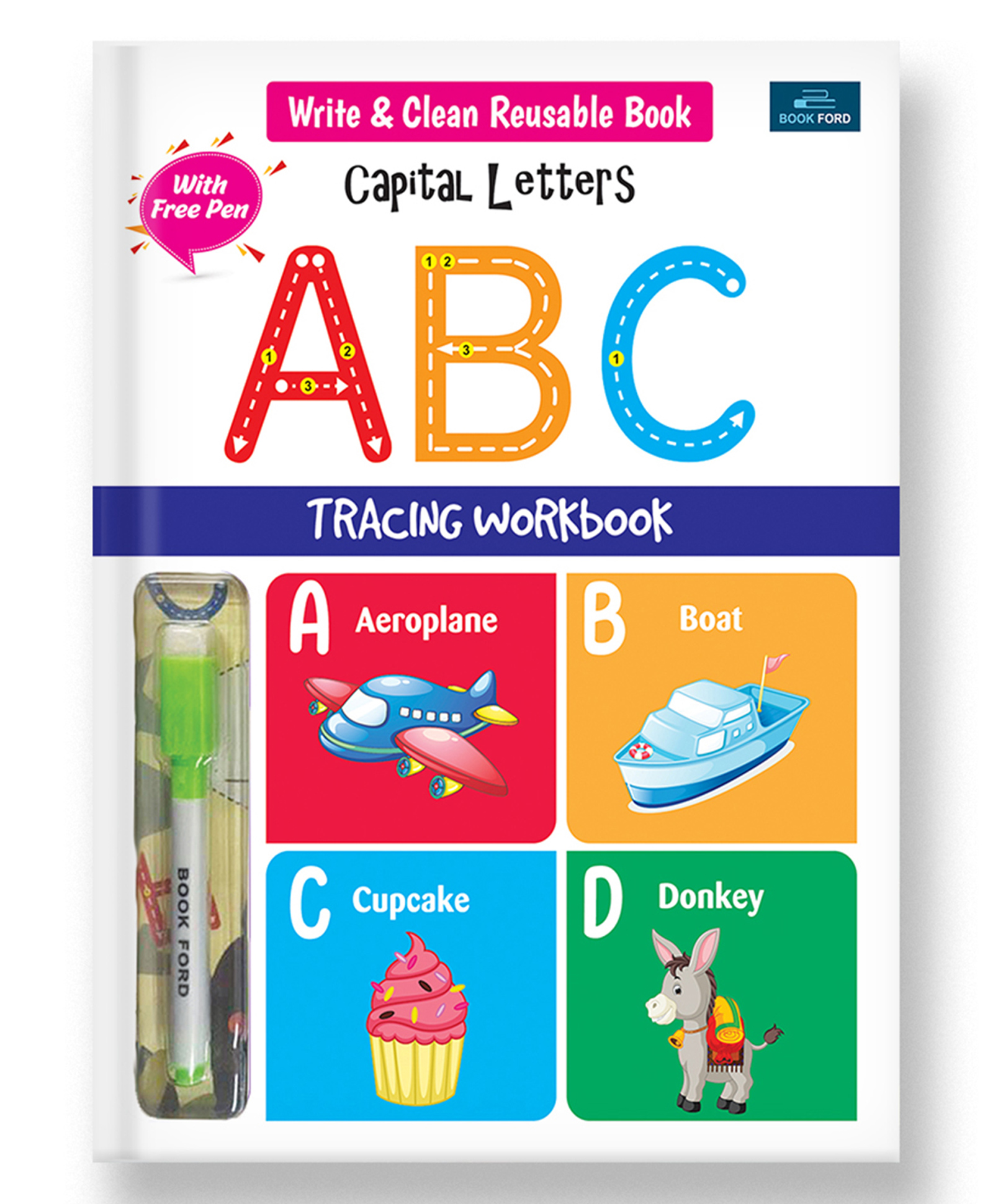 bookford publications Write & Clean Reusable Book Pack of 2 - English-picture-27
