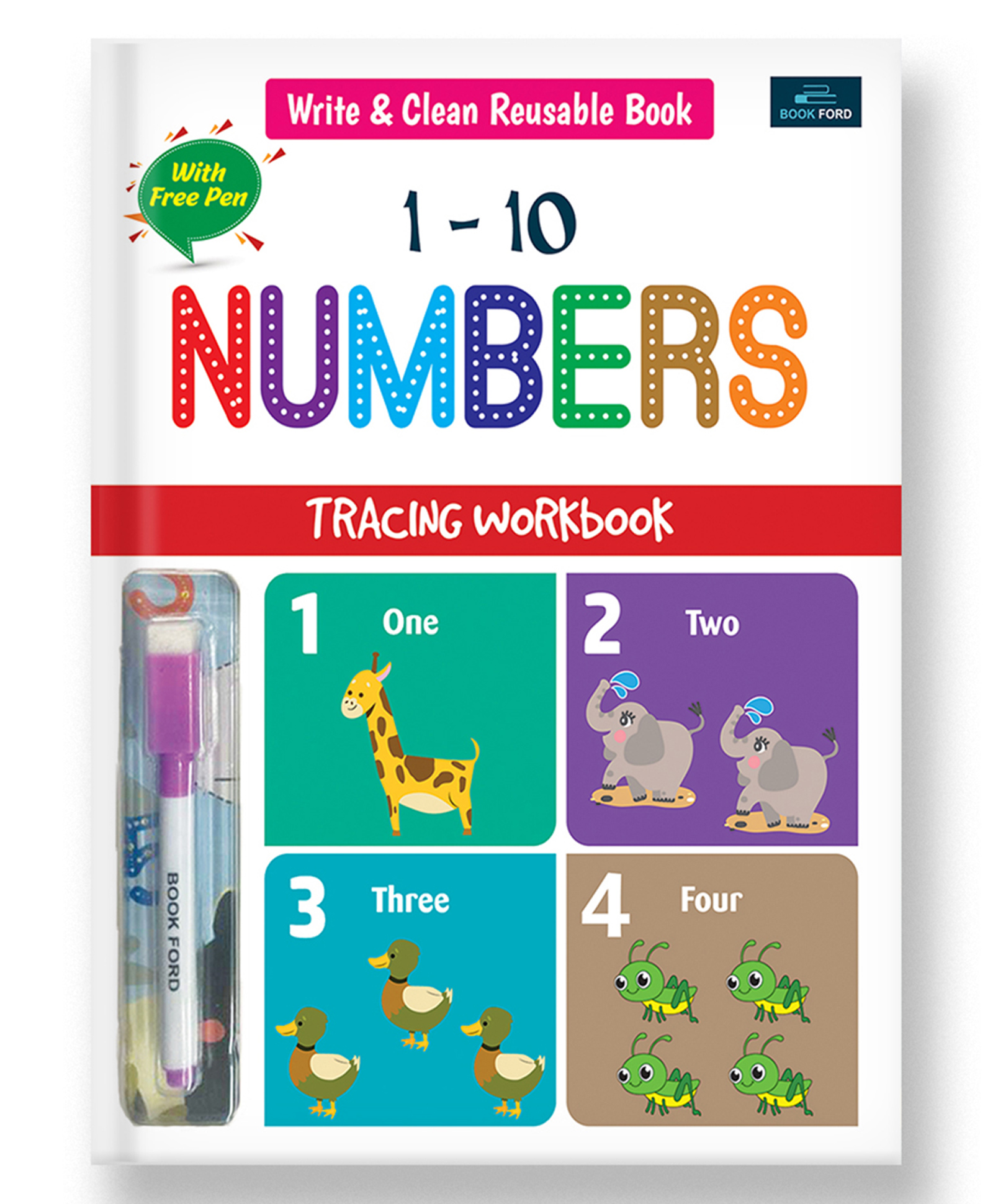 BookFord Publications Write & Clean Reusable Book Pack of 2 - English-picture-28