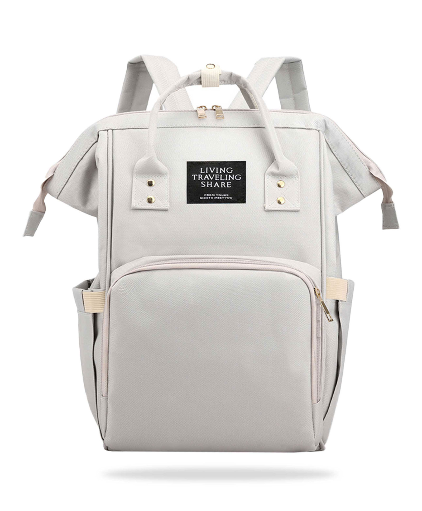Bembika Diaper Backpack - White-image-48