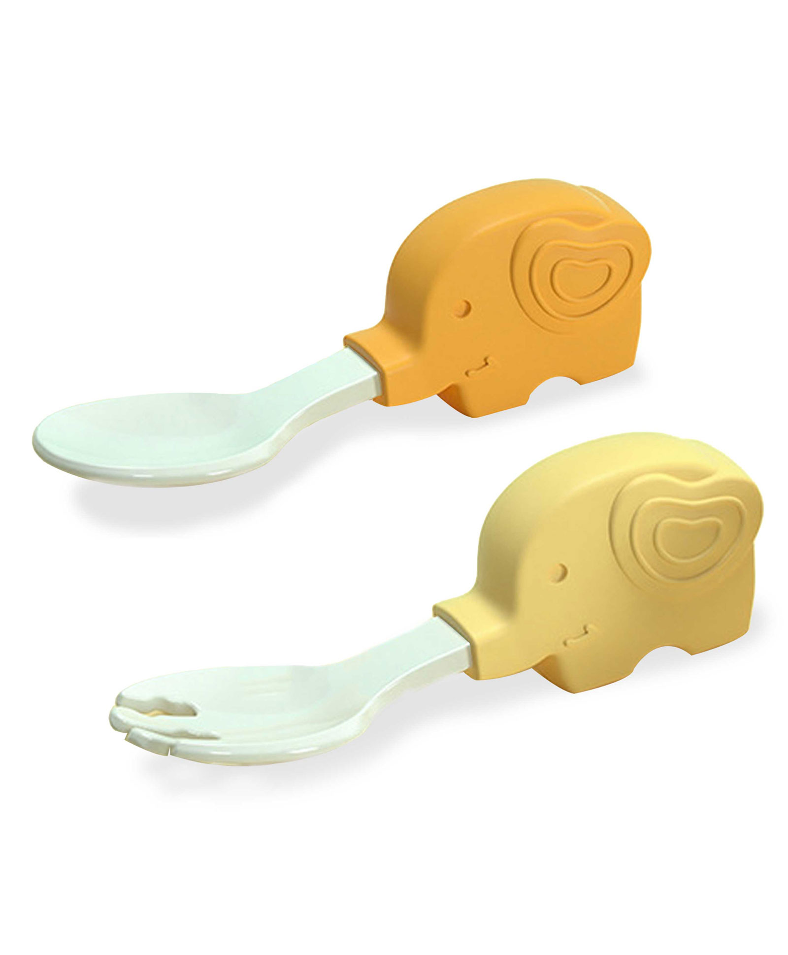 Bembika Baby Training Spoon Elephant Shape Spoon Baby Silicone Training Spoon For Baby - Yellow-picture-12