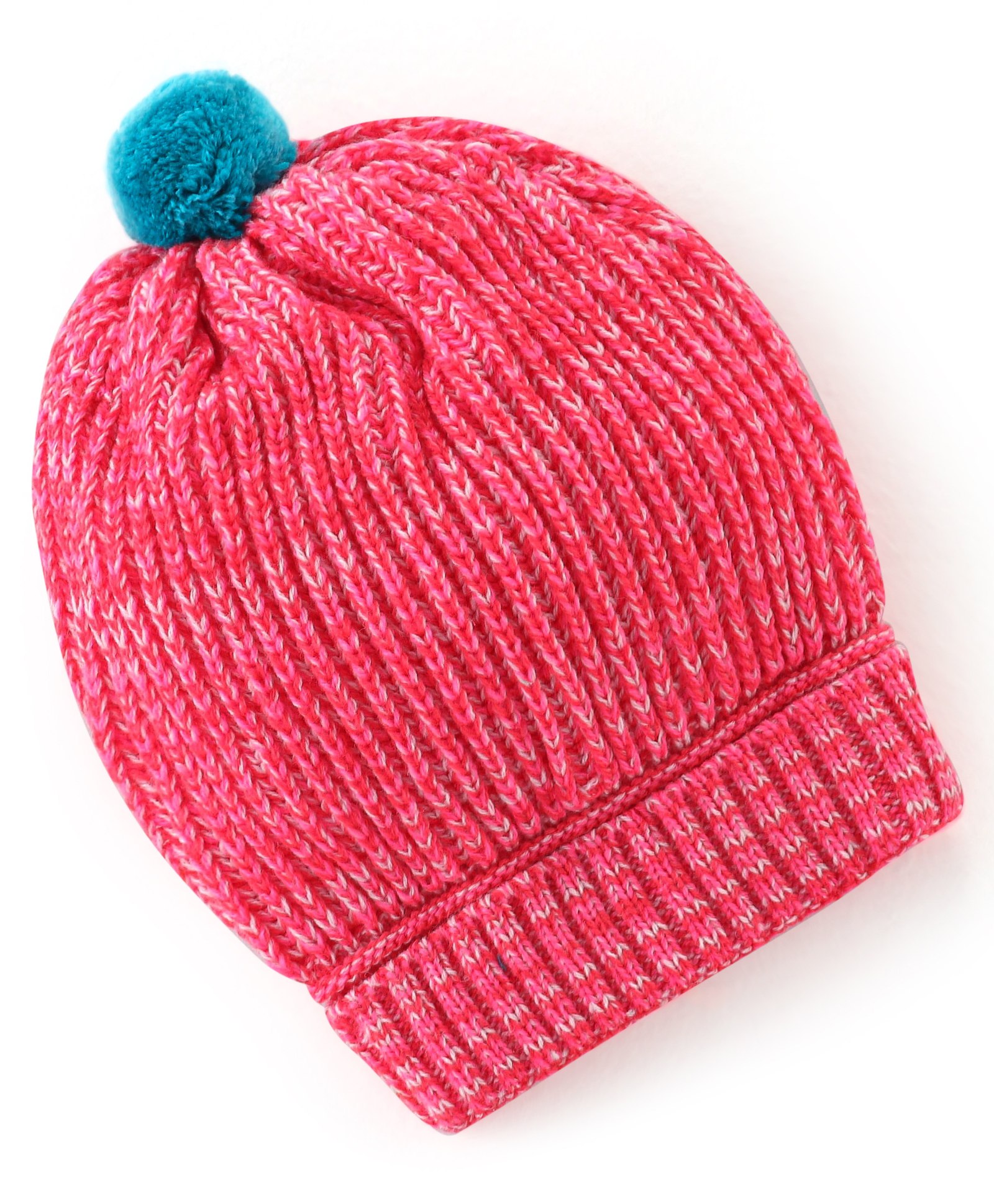 Babyhug 100% Acrylic Knit Woollen Cap Coral - Diameter 10 cm-image-3